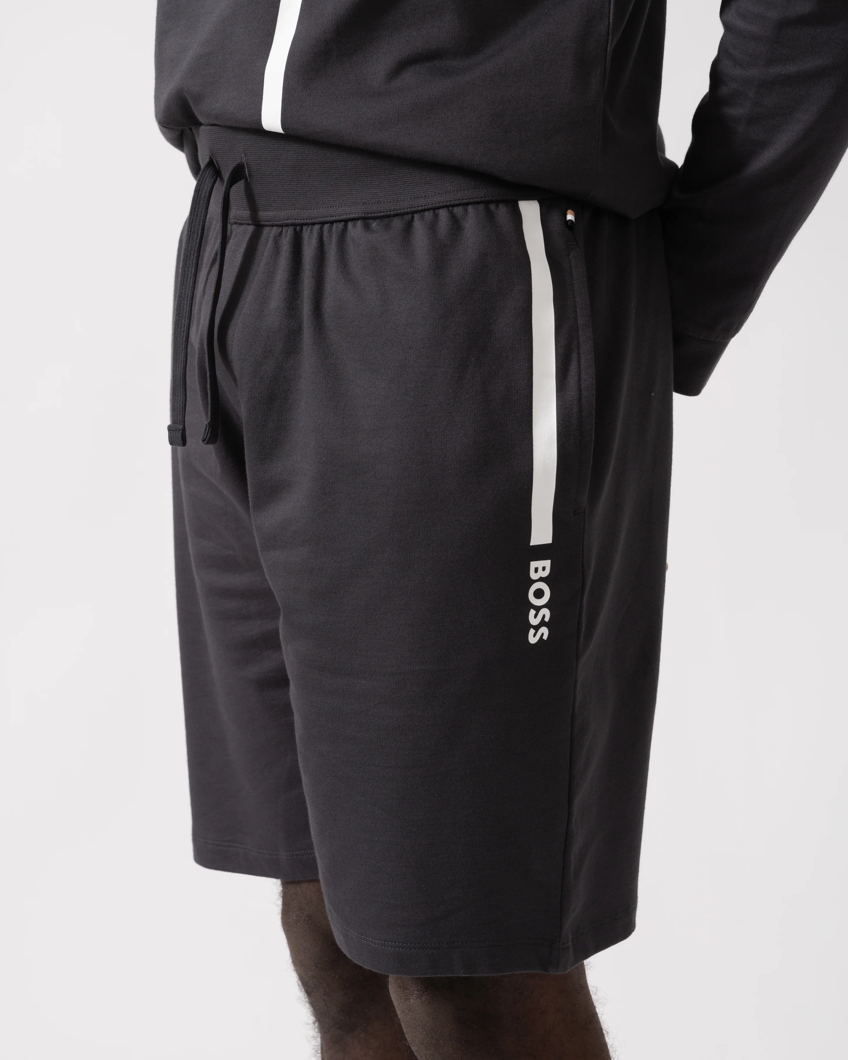 BOSS Orange Mens Authentic Loungewear Shorts 50545560 - Dark Grey 021 - Image 2