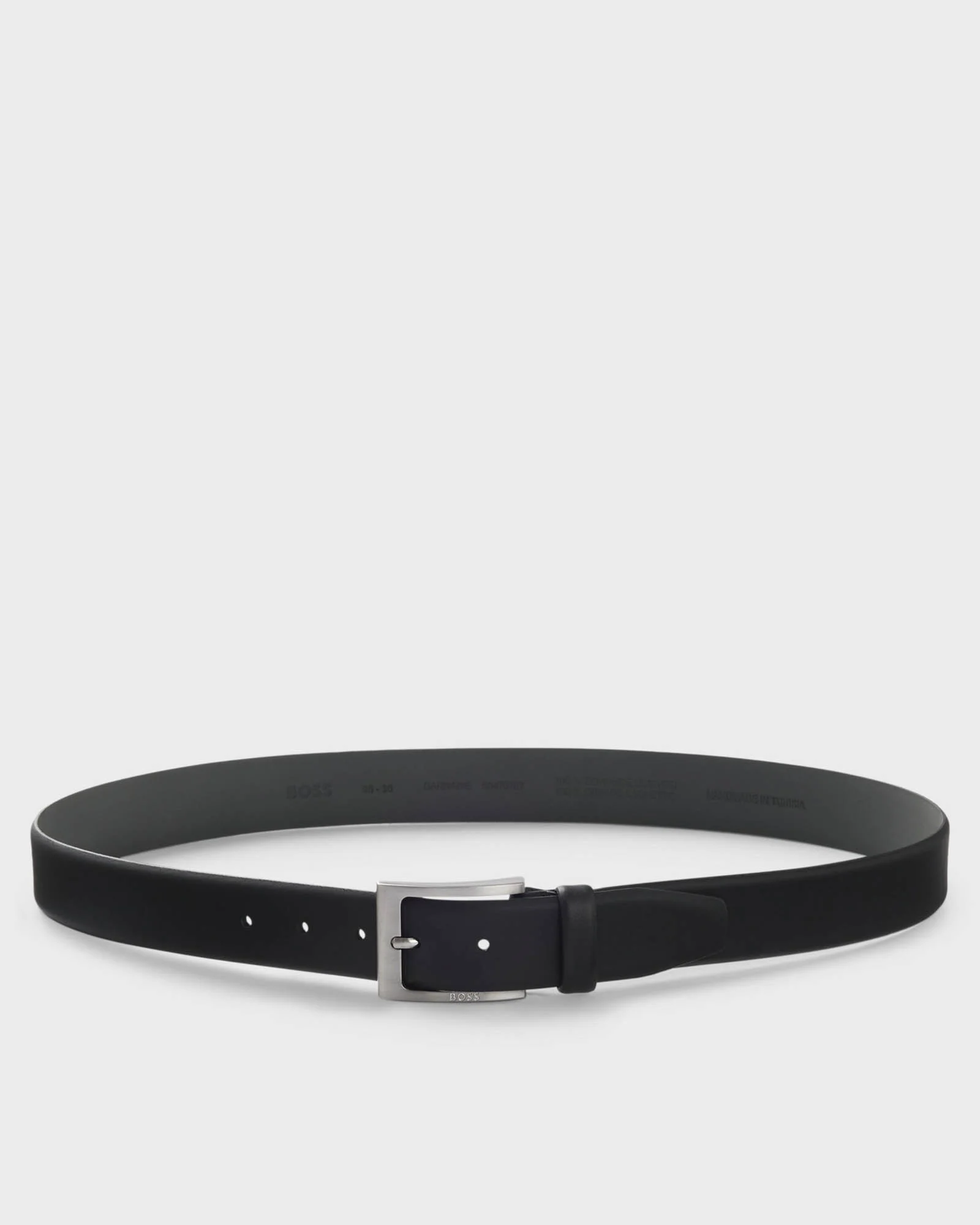 BOSS Orange Barnabie Mens Leather Belt - Black 002 - Image 3