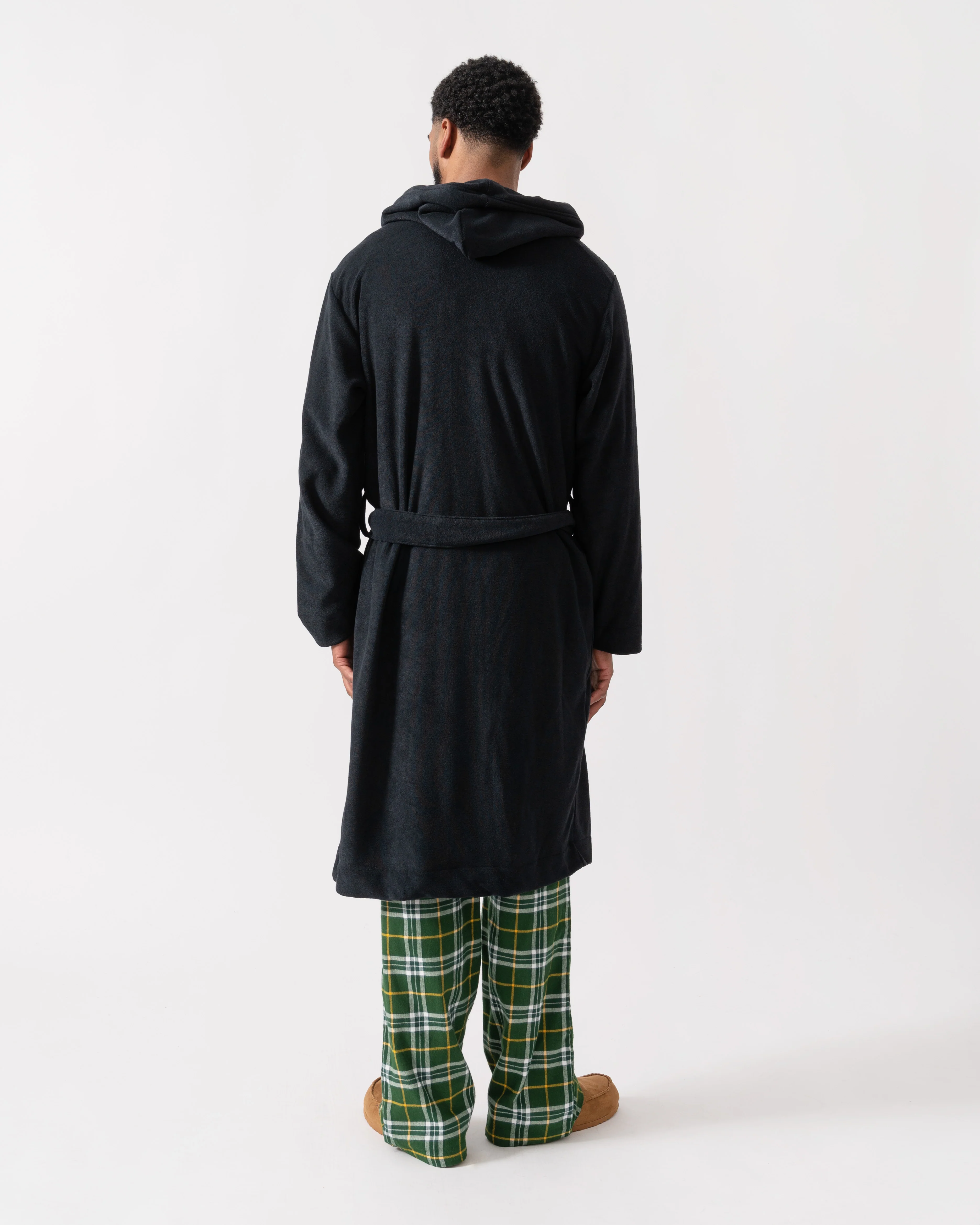 BOSS Orange Mens Cotton Terry Robe - Black 001 - Image 2