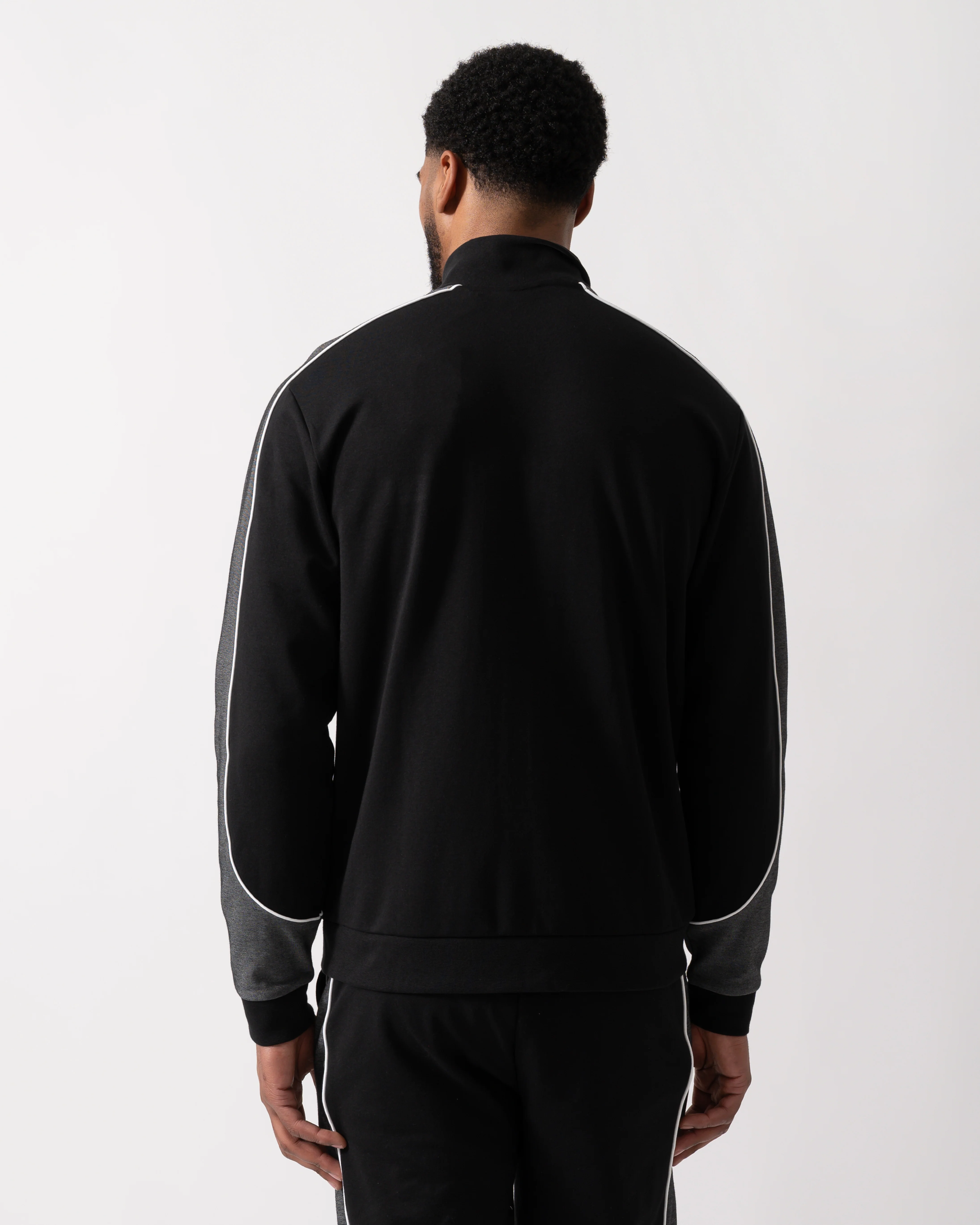 BOSS Orange Mens Full Zip Loungewear Tracksuit Jacket - Black 001 - Image 4