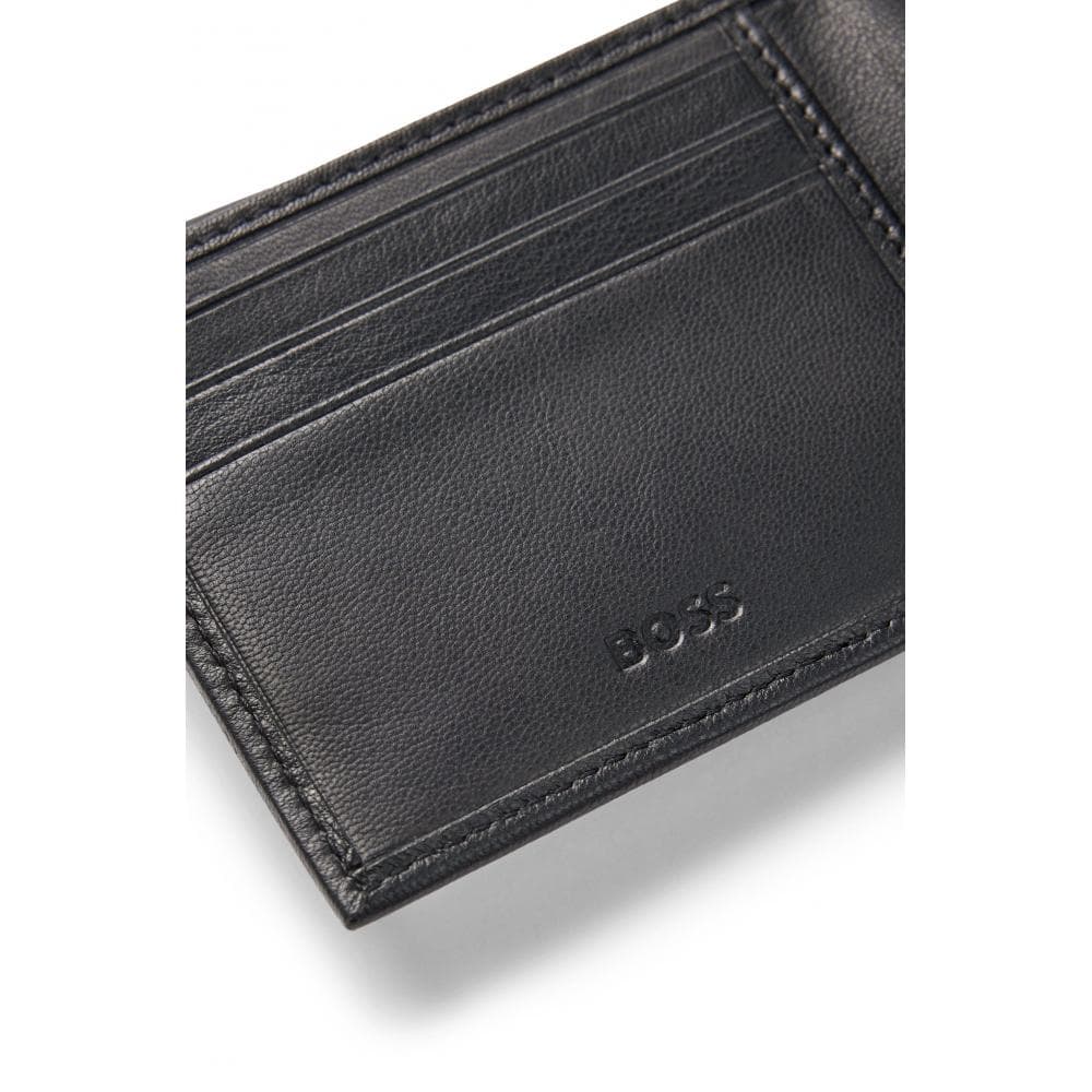 BOSS Orange Mens Grained Leather Wallet With Embossed Logo and Matte Finish - Image 4