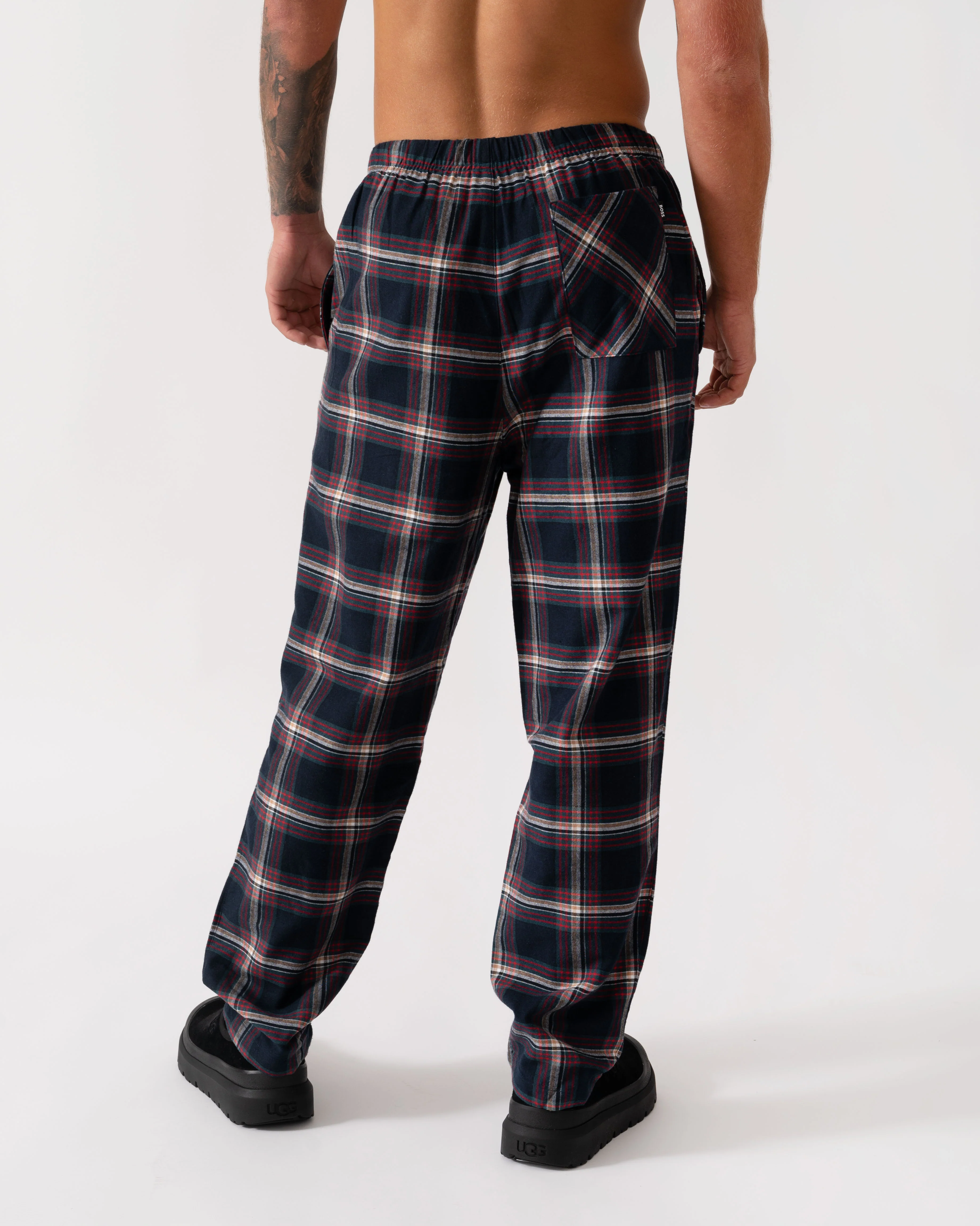 BOSS Orange Mens Holiday Pyjama Pants - Open Blue 460 - Image 2