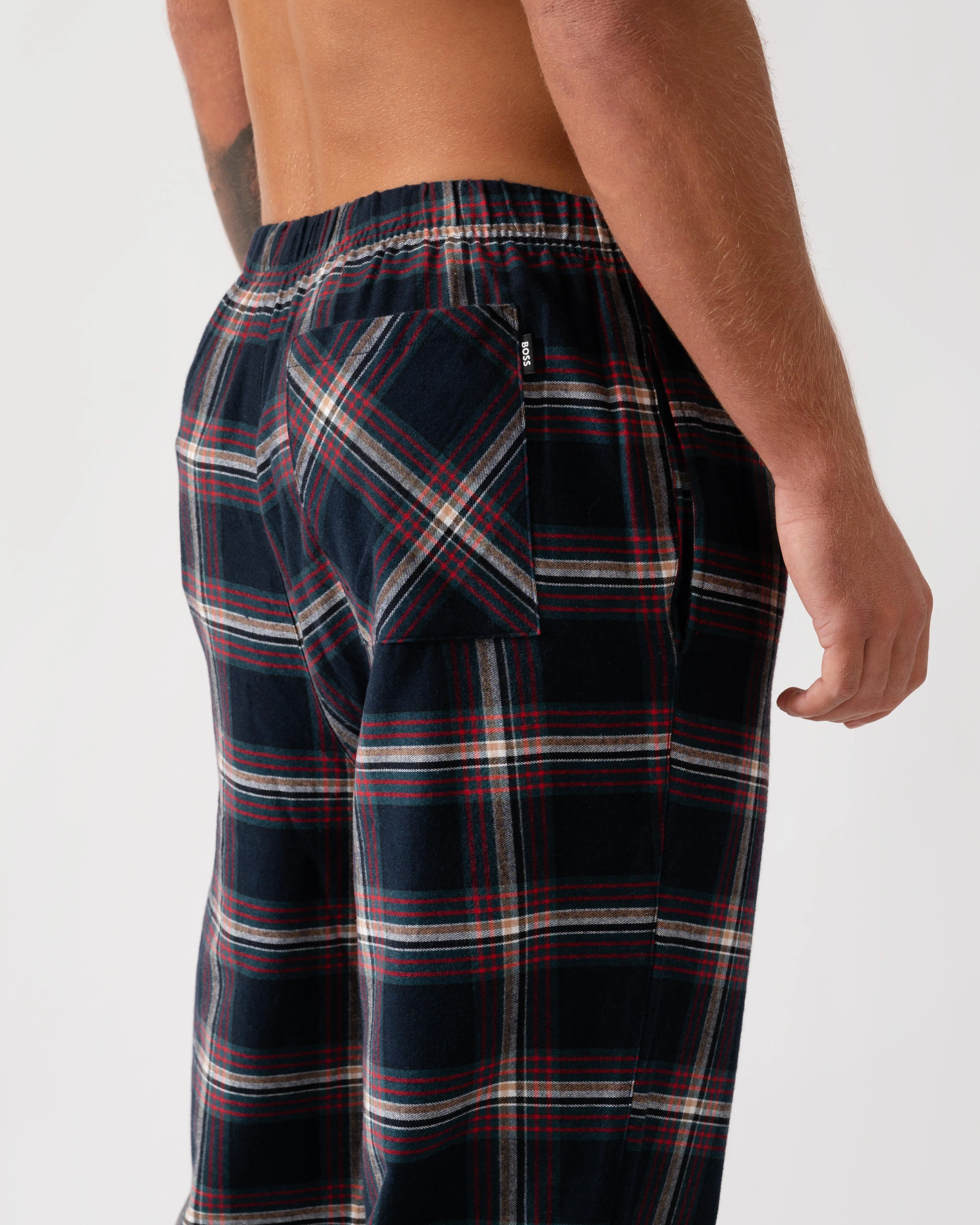 BOSS Orange Mens Holiday Pyjama Pants - Open Blue 460 - Image 4