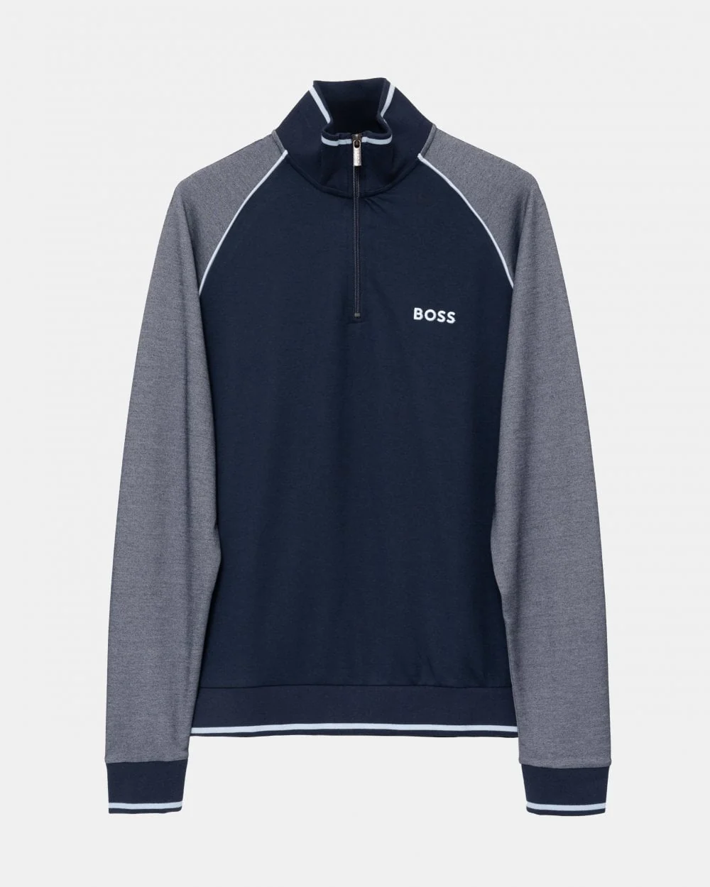 BOSS Orange Mens Loungewear Tracksuit 1/4 Zip Jacket - Image 5