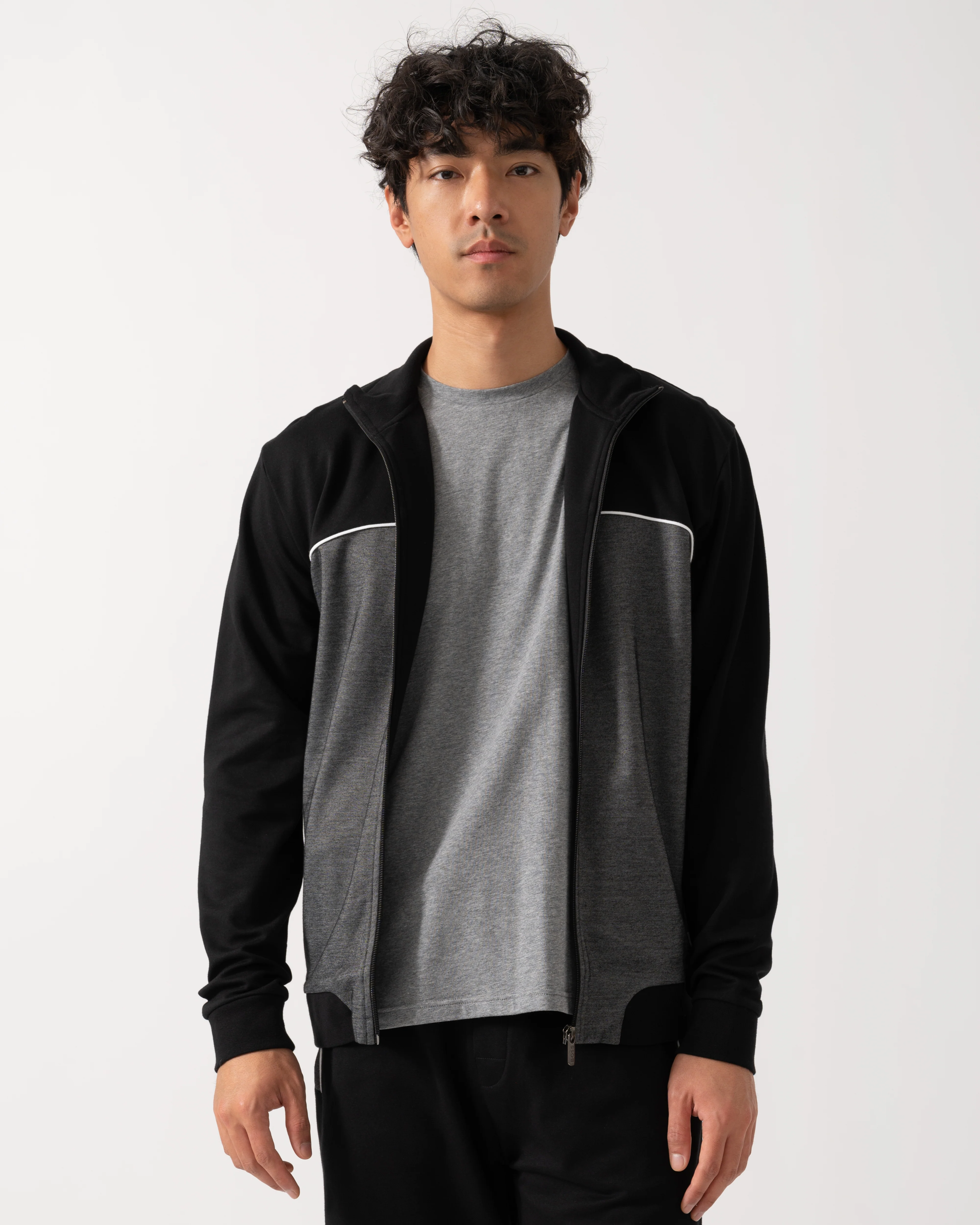 BOSS Orange Mens Loungewear Tracksuit Jacket 50545567 - Black 001 - Image 4