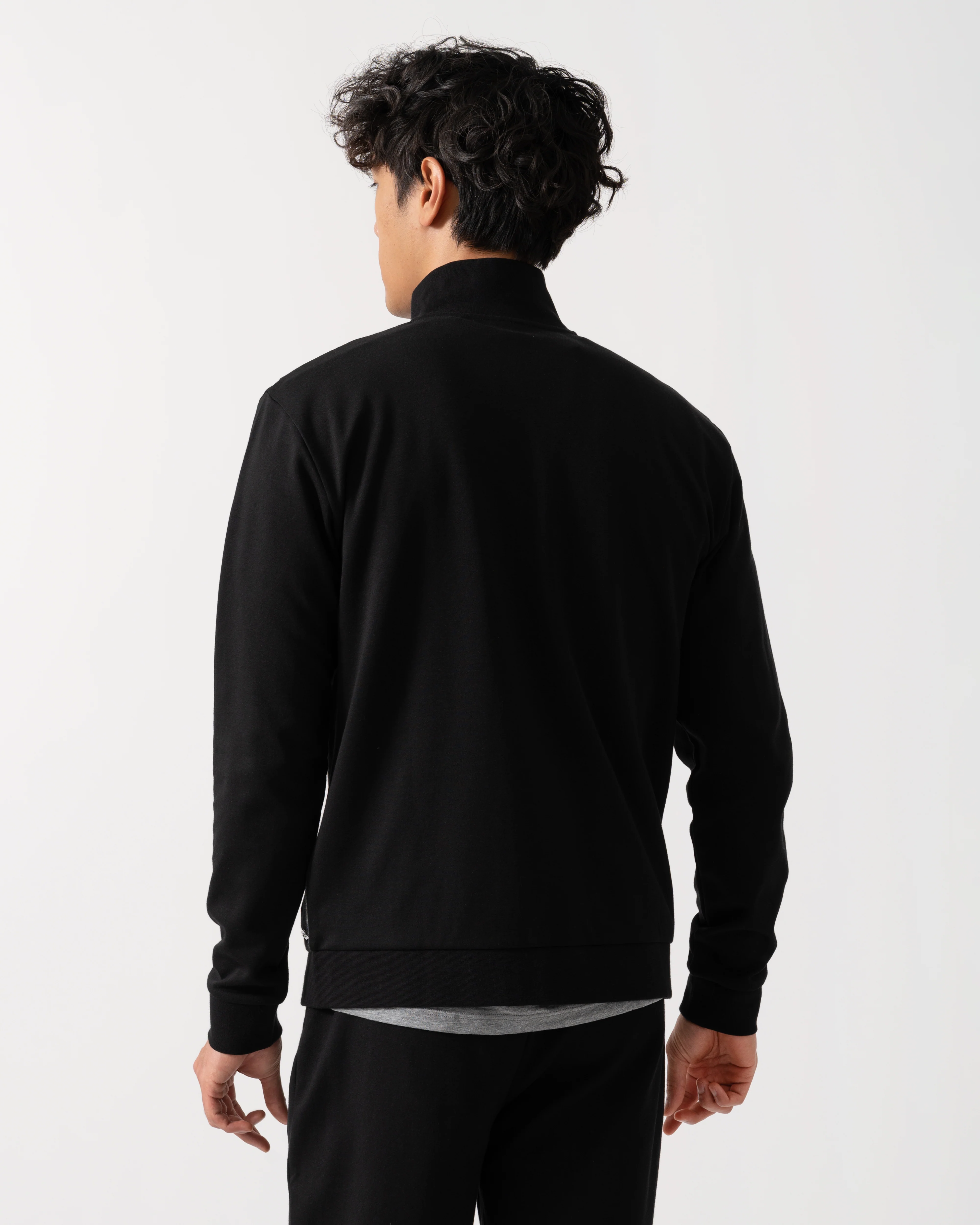 BOSS Orange Mens Loungewear Tracksuit Jacket 50545567 - Black 001 - Image 5