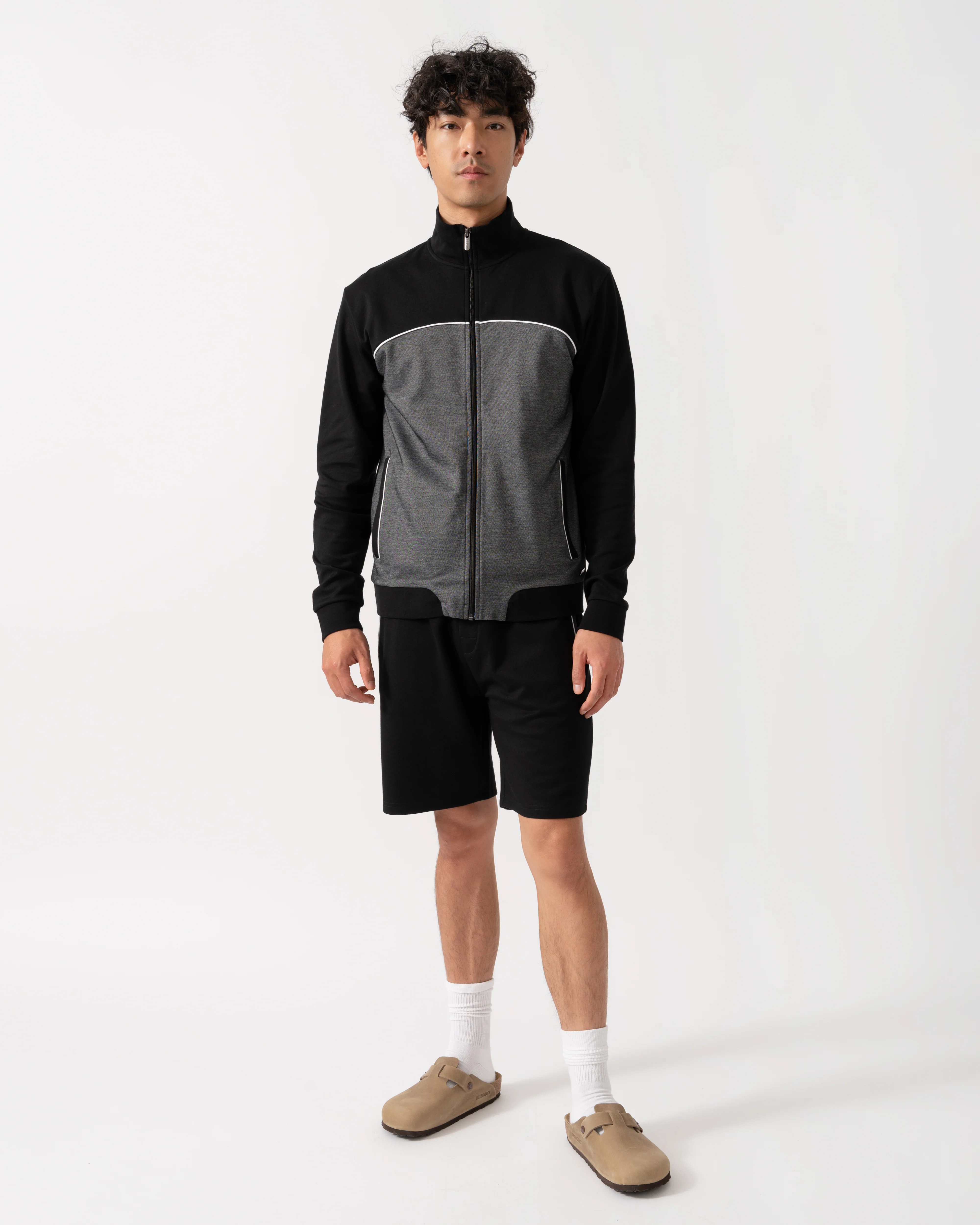 BOSS Orange Mens Loungewear Tracksuit Jacket 50545567 - Black 001 - Image 6