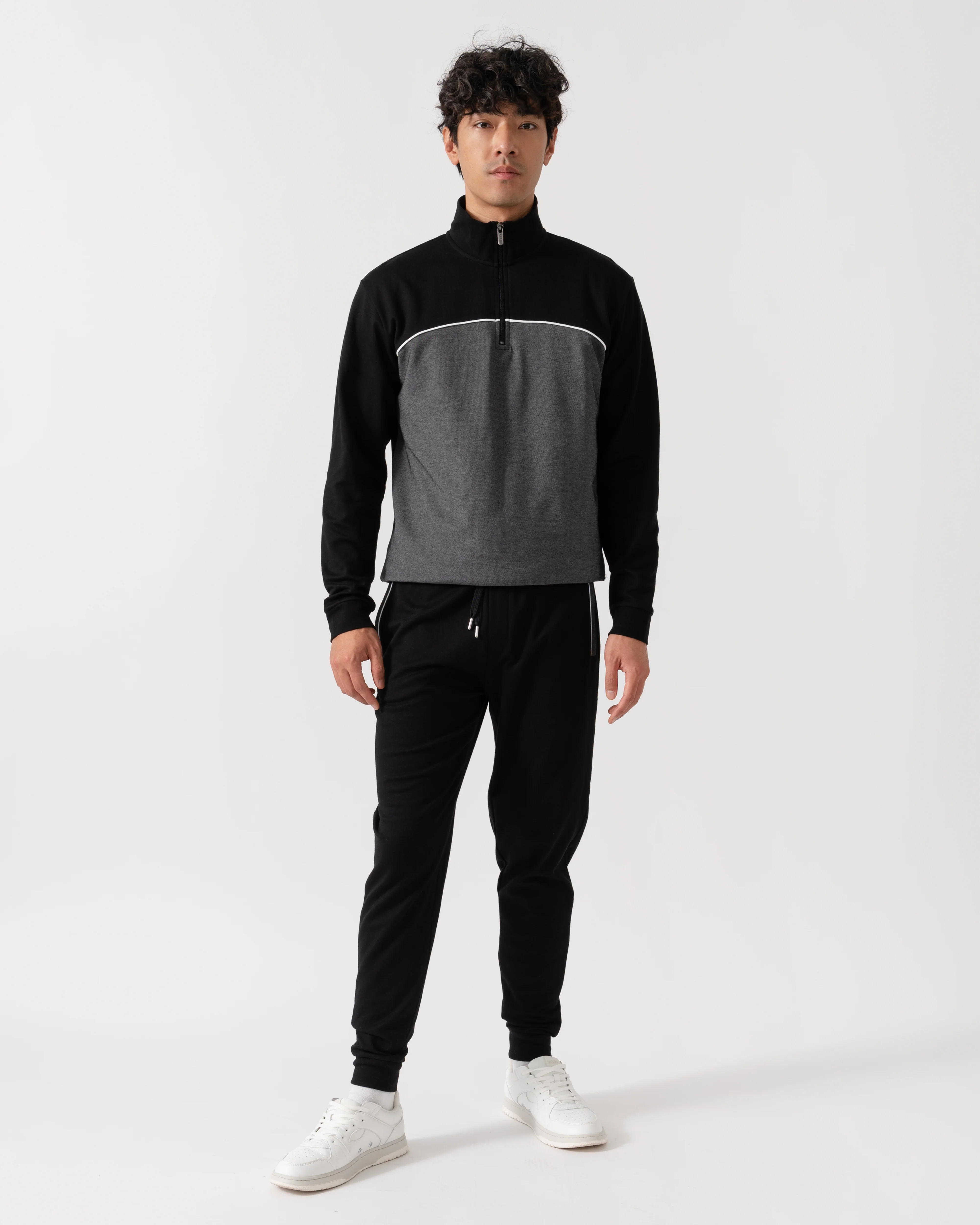 BOSS Orange Mens Loungewear Tracksuit Pants 50545579 - Black 001 - Image 2