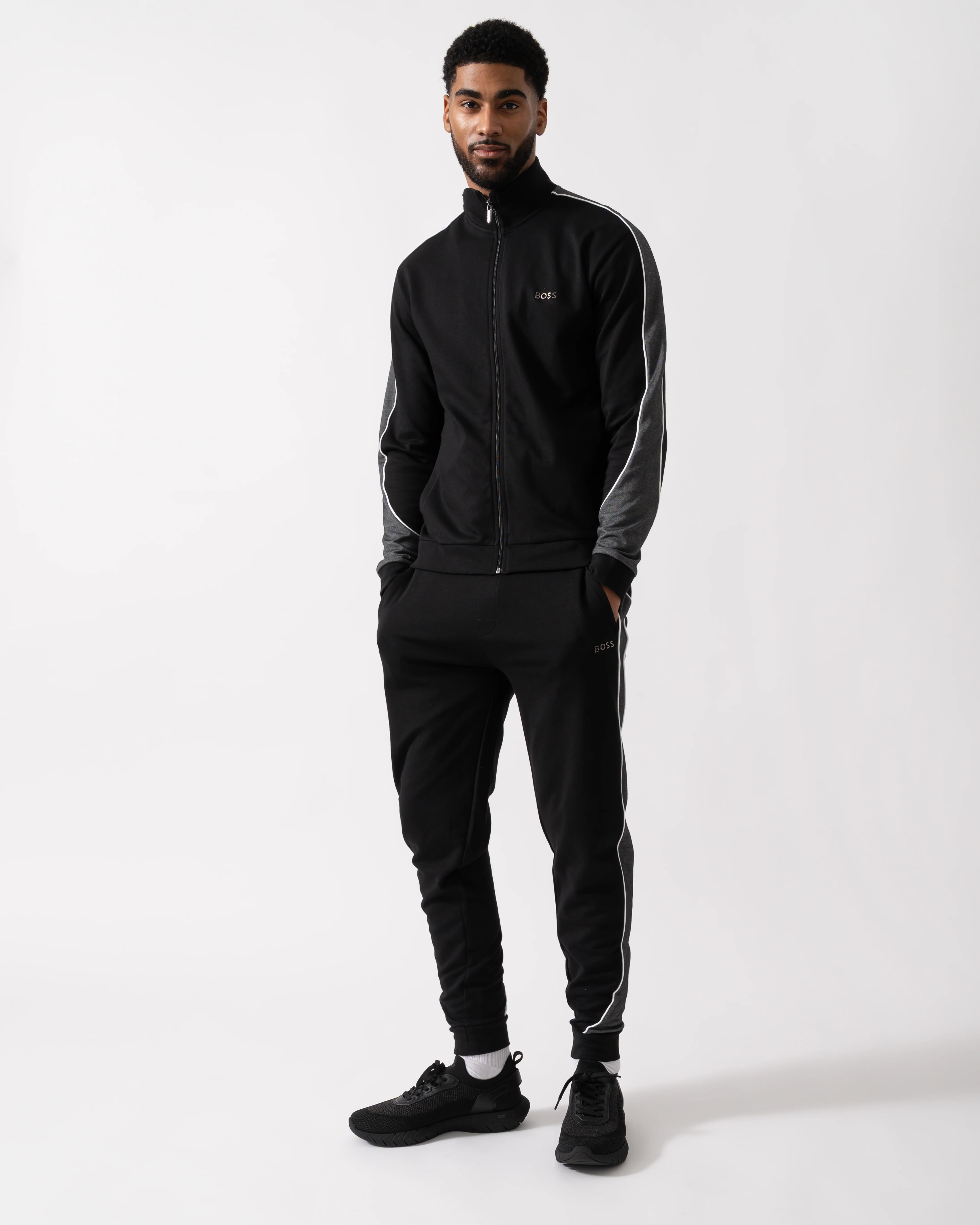 BOSS Orange Mens Loungewear Tracksuit Pants - Black 001 - Image 2