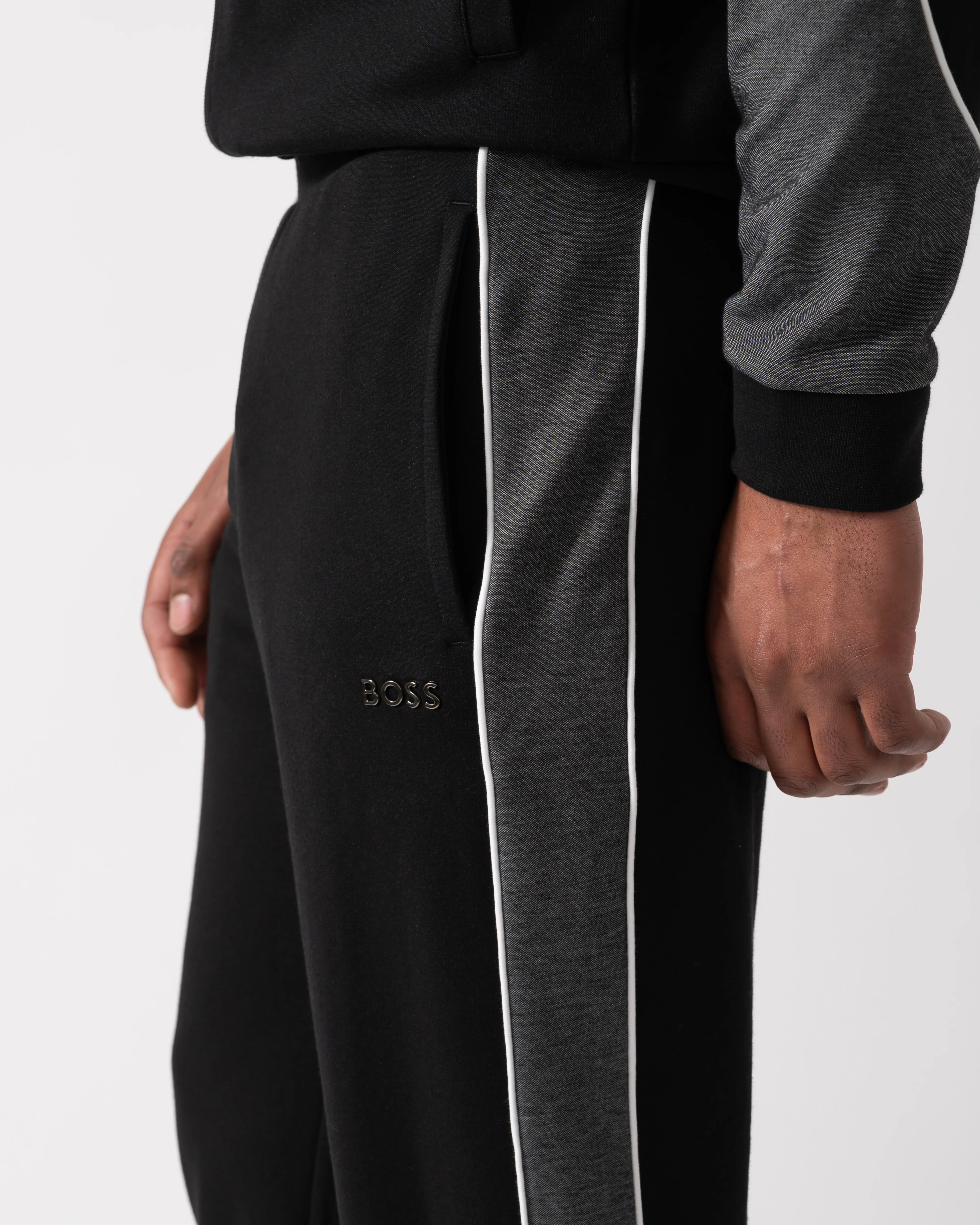 BOSS Orange Mens Loungewear Tracksuit Pants - Black 001 - Image 4