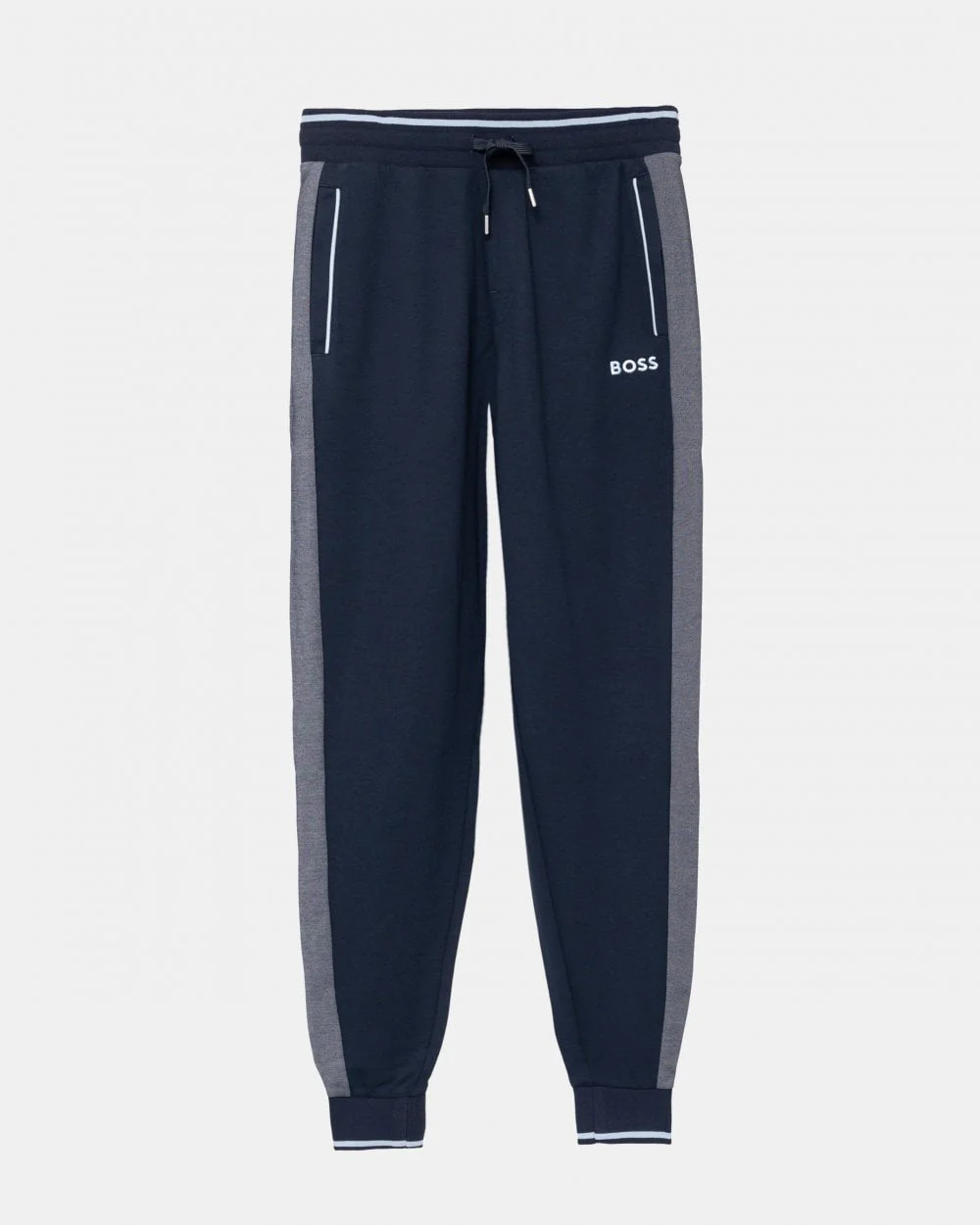BOSS Orange Mens Loungewear Tracksuit Pants With Contrast Piping - Image 5