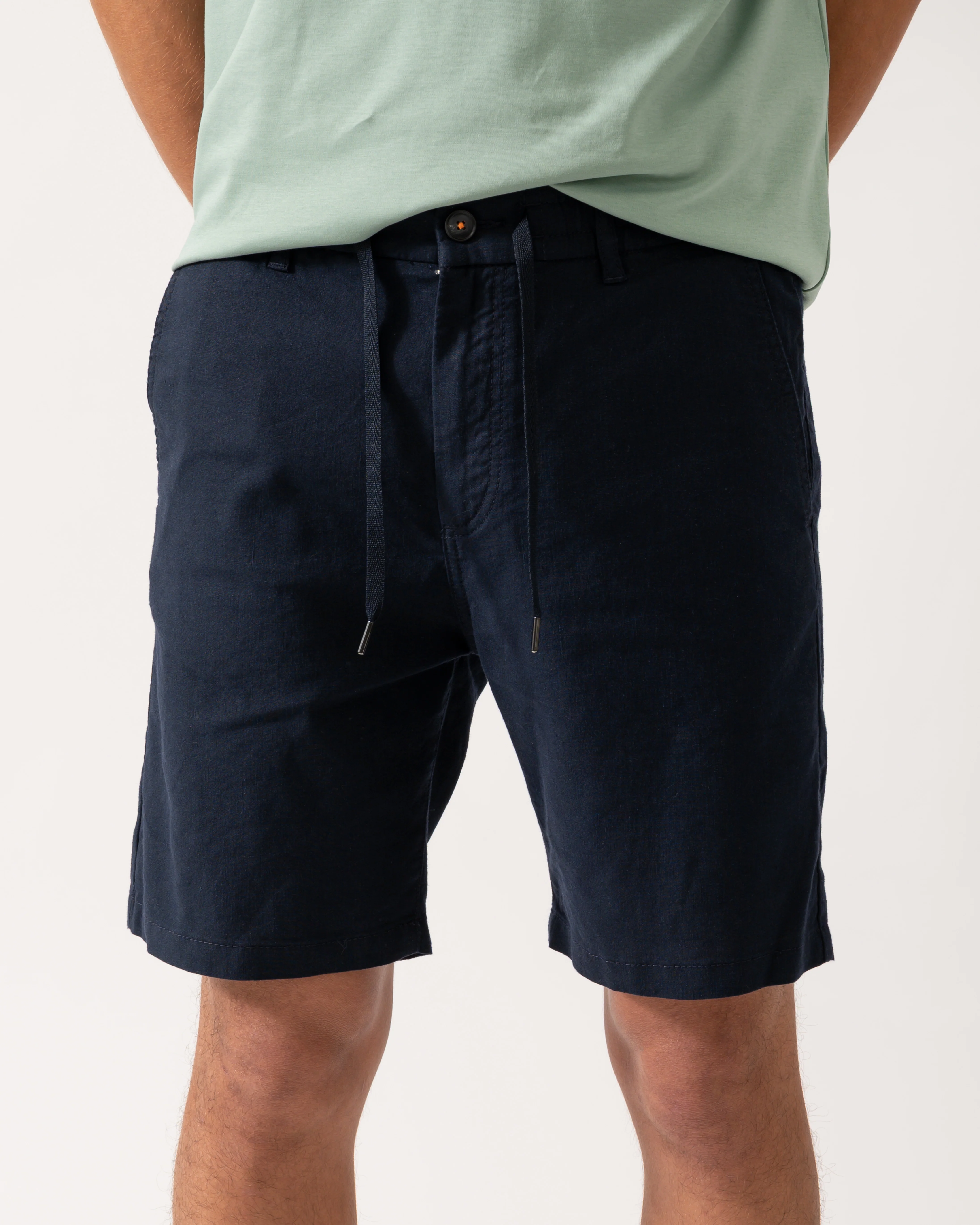BOSS Orange Mens Tapered Chino Shorts - Dark Blue 404 - Image 3