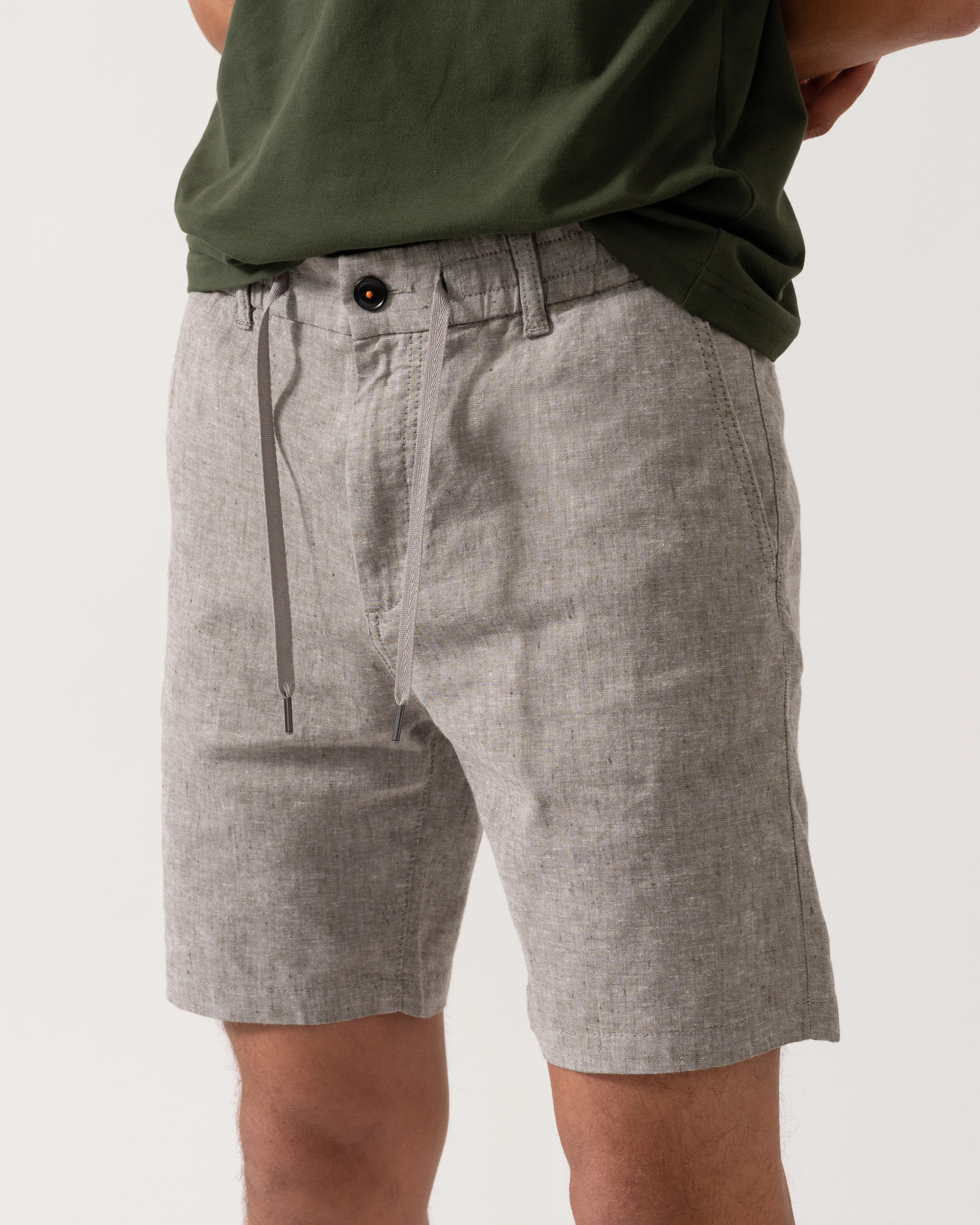 BOSS Orange Mens Tapered Chino Shorts - Open Beige 294 - Image 2