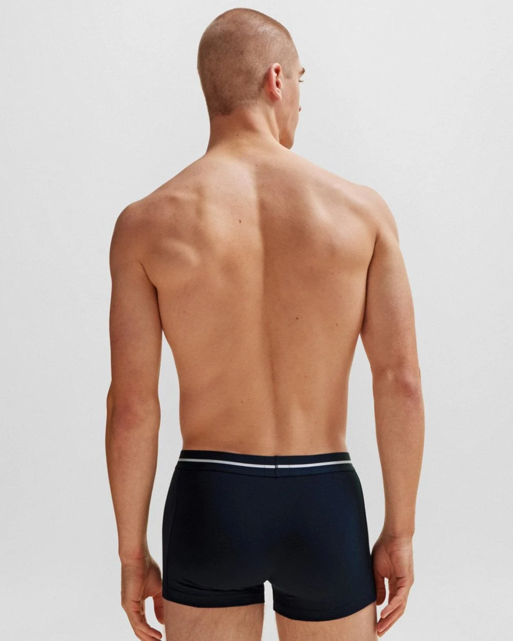 BOSS Orange Mens Three-Pack Of Stretch-Cotton Trunks With Logo Waistbands - Image 5