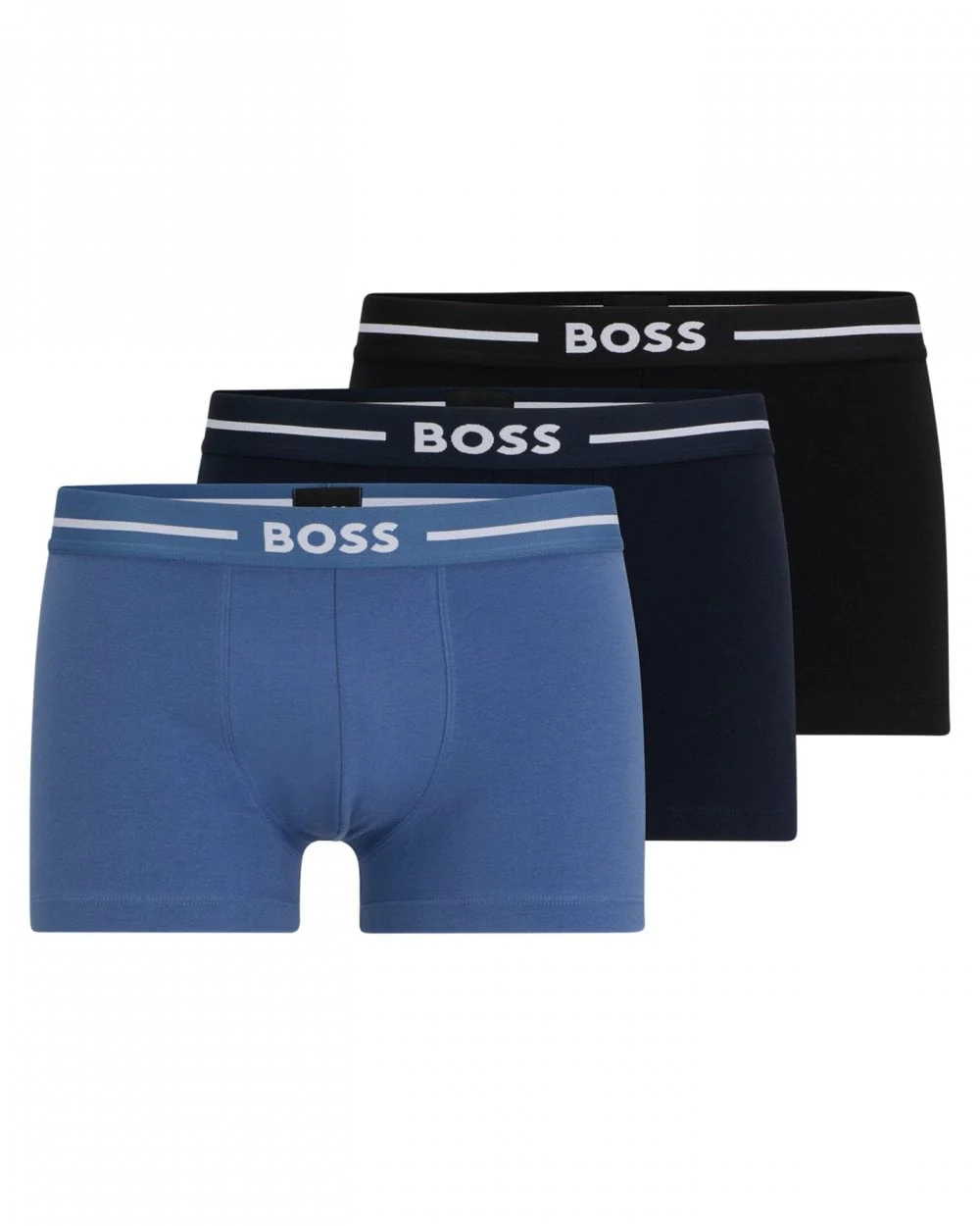 BOSS Orange Mens Three-Pack Of Stretch-Cotton Trunks With Logo Waistbands - Image 7