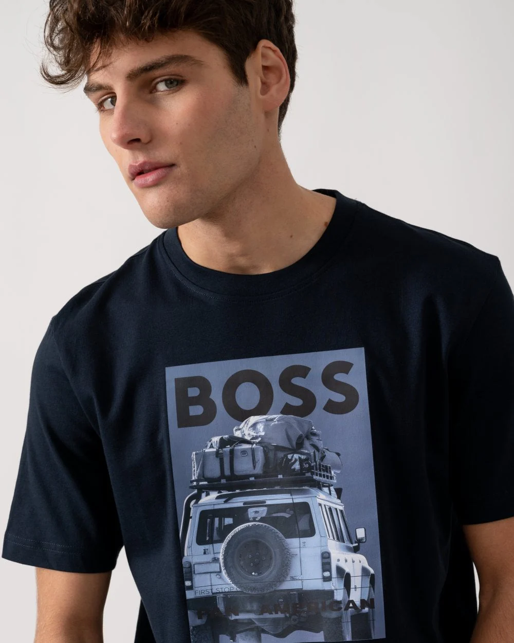BOSS Orange Mextour Mens Graphic Print T-Shirt - Image 2