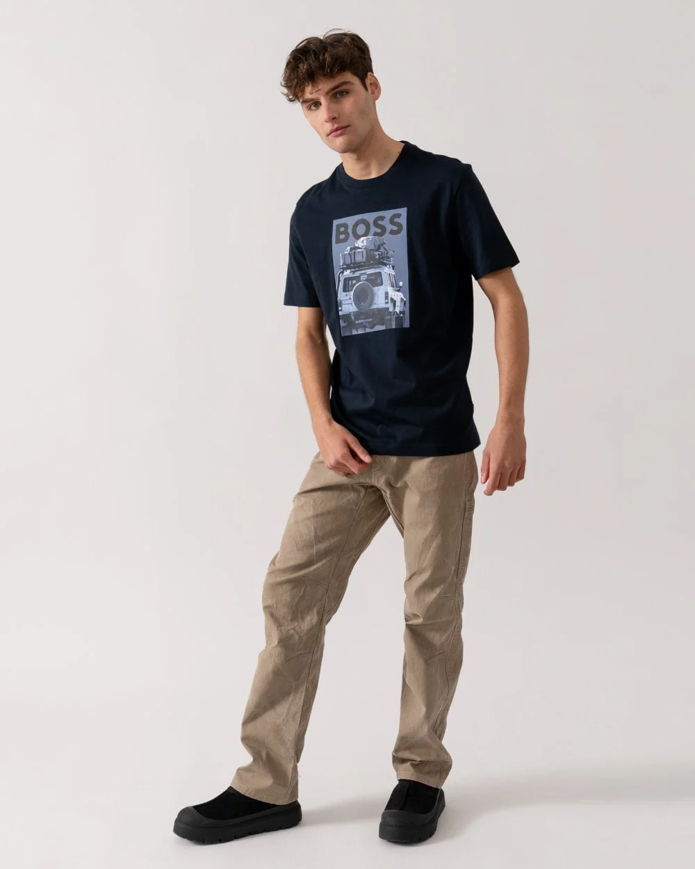 BOSS Orange Mextour Mens Graphic Print T-Shirt - Image 3