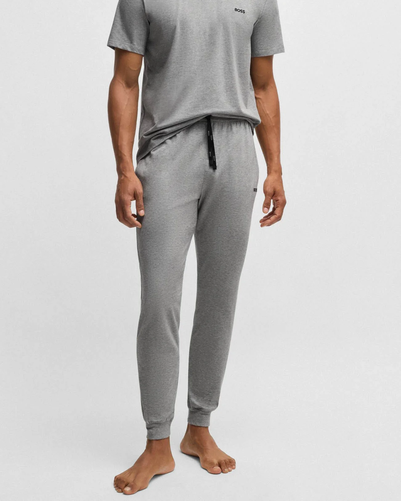 BOSS Orange Mix&Match Mens Loungewear Pants - Medium Grey 033 - Image 2