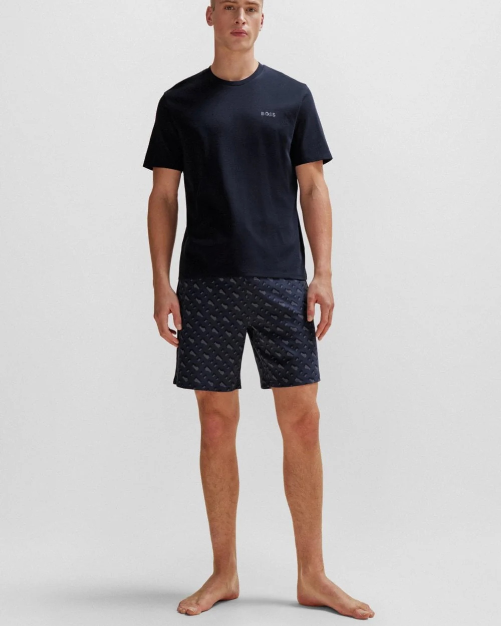 BOSS Orange Mono Mens Short Pyjama Set - Image 3