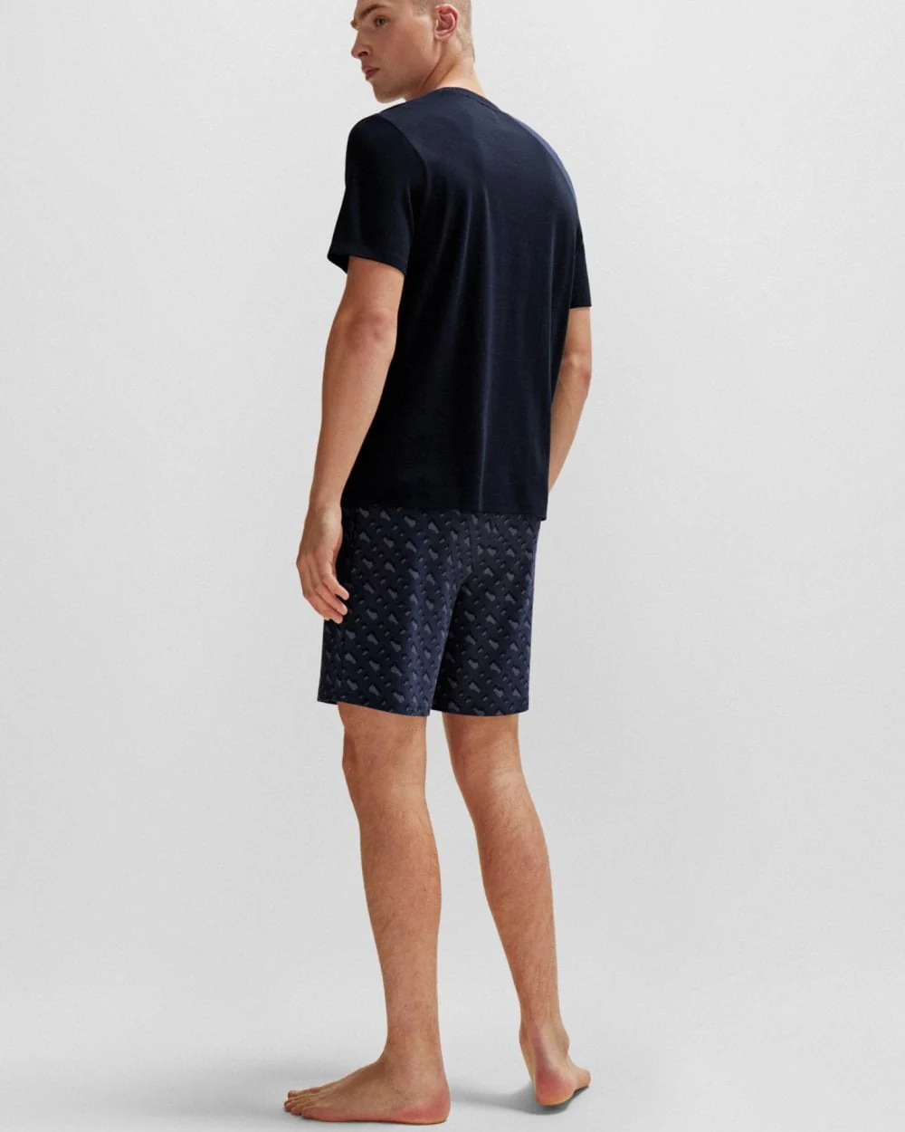 BOSS Orange Mono Mens Short Pyjama Set - Image 4