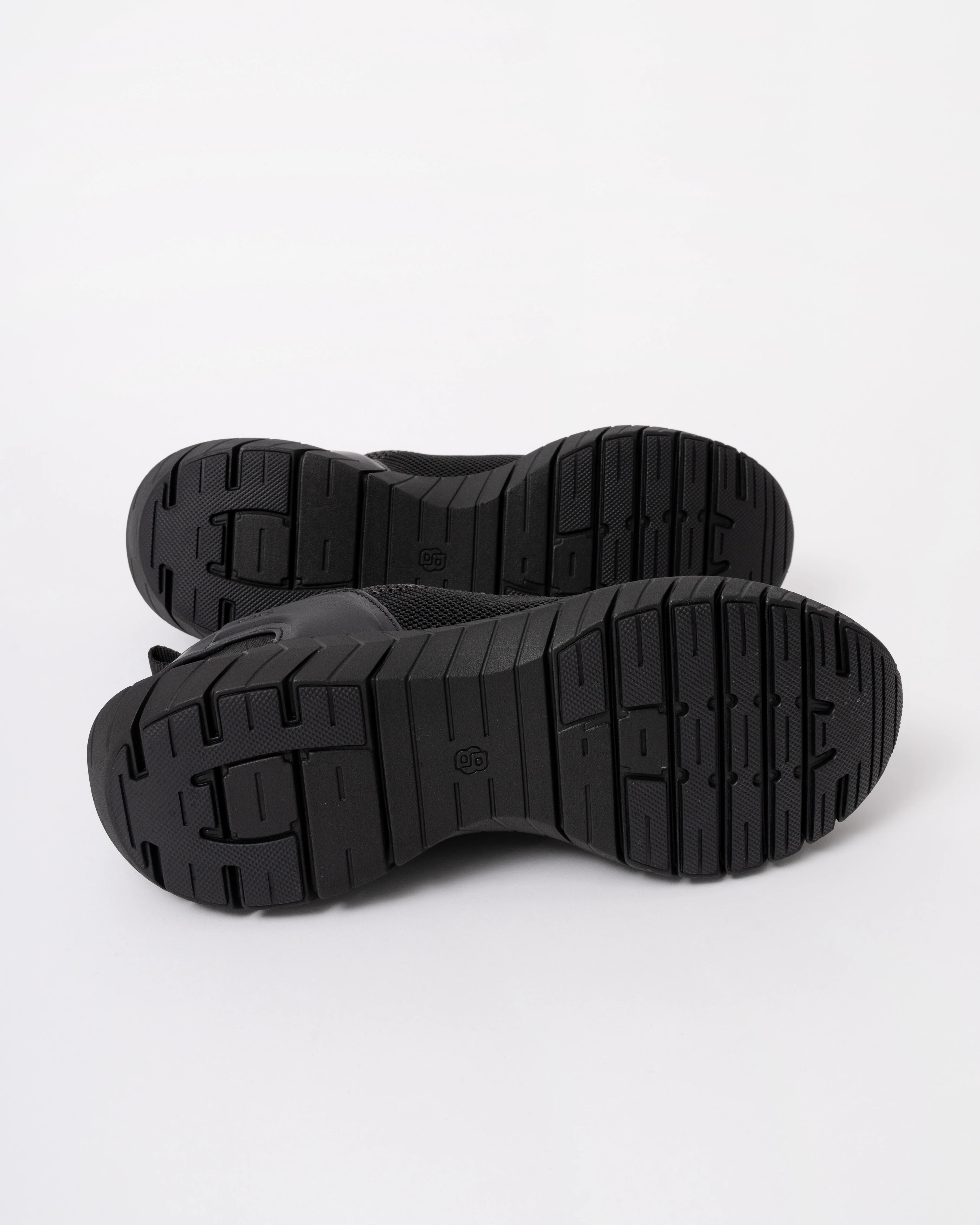 BOSS Orange Motion Mens Sock Trainers With Knitted Uppers - Black 005 - Image 4
