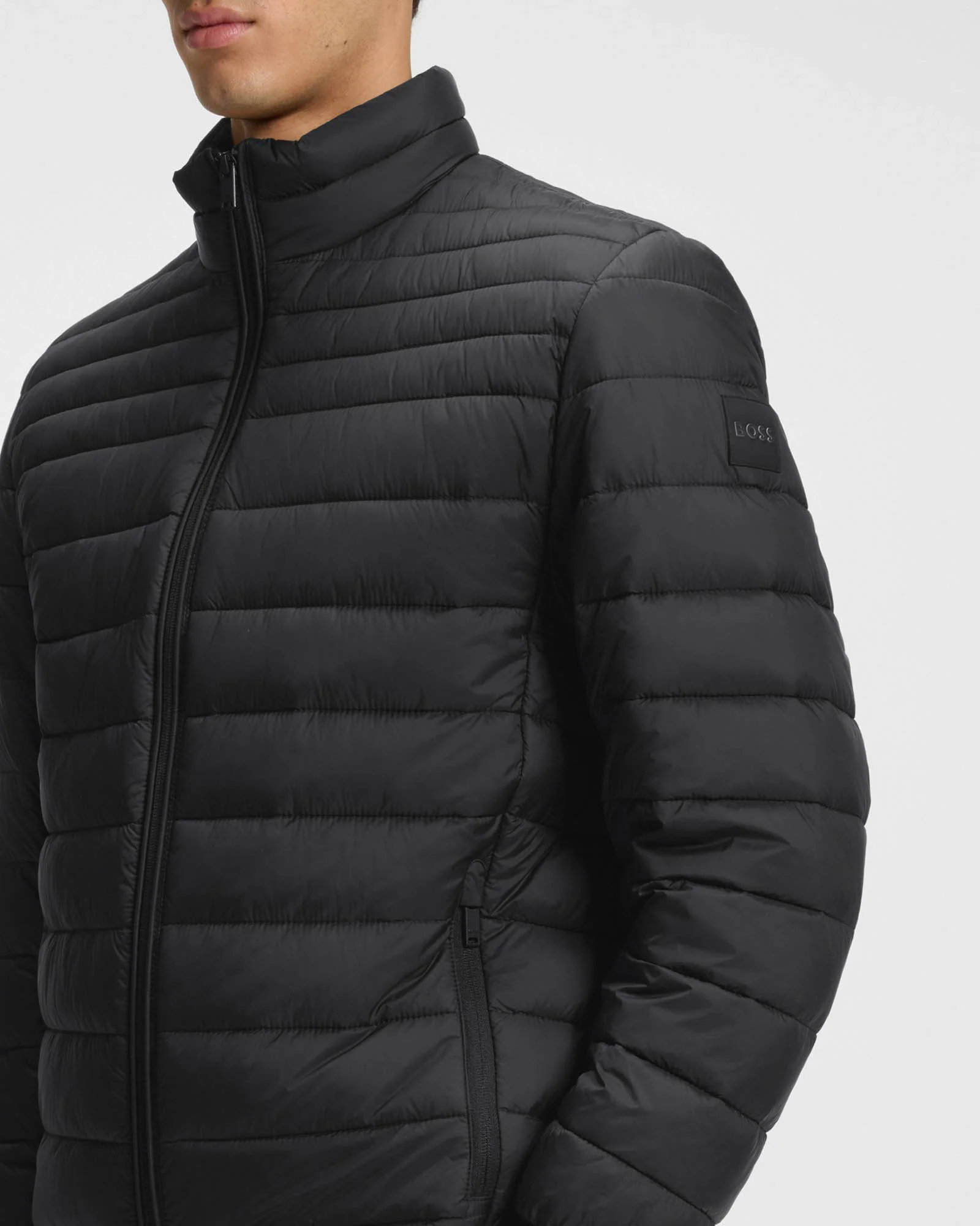 BOSS Orange Oden 2 Mens Jacket - Black 001 - Image 5