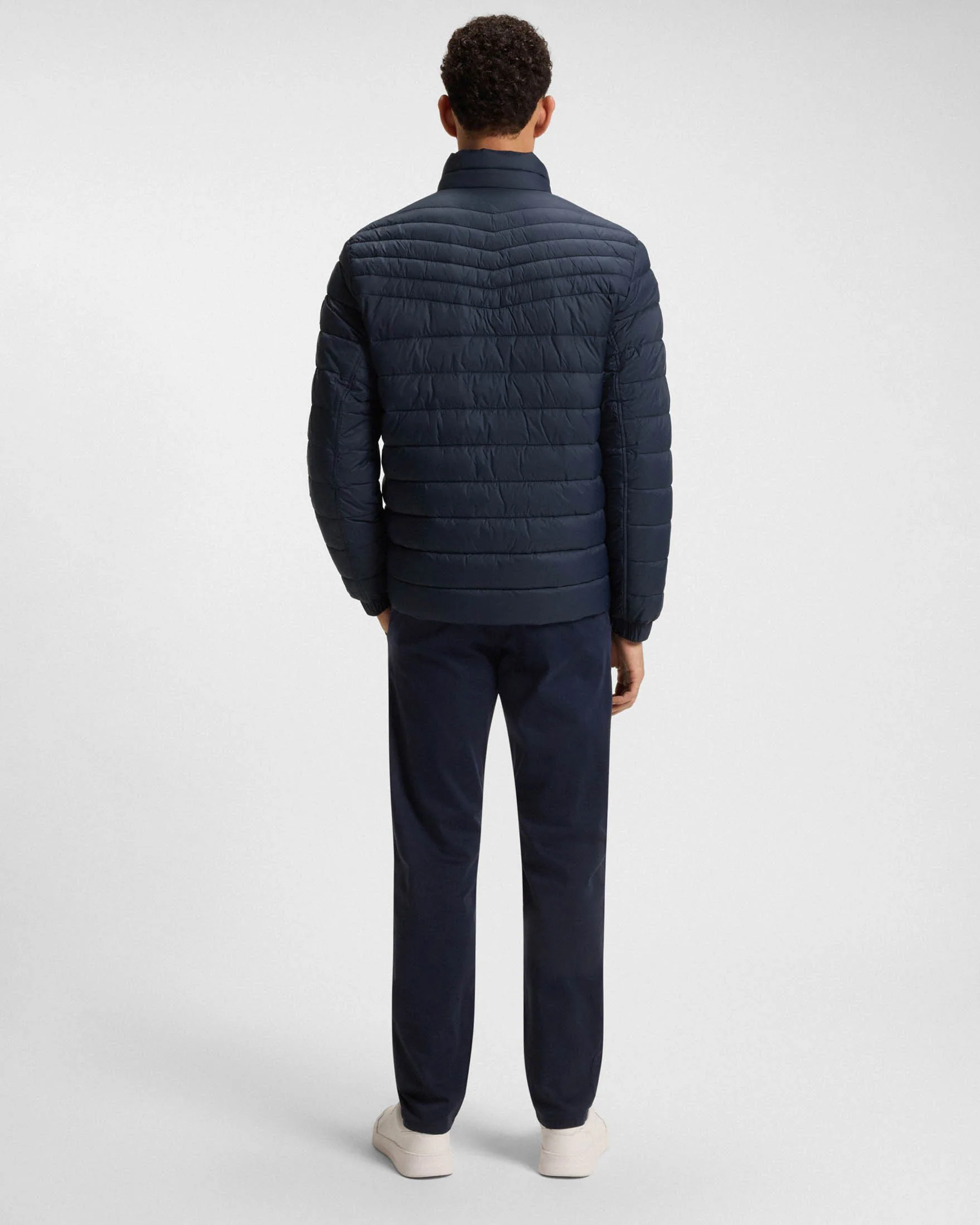 BOSS Orange Oden 2 Mens Jacket - Dark Blue 404 - Image 3