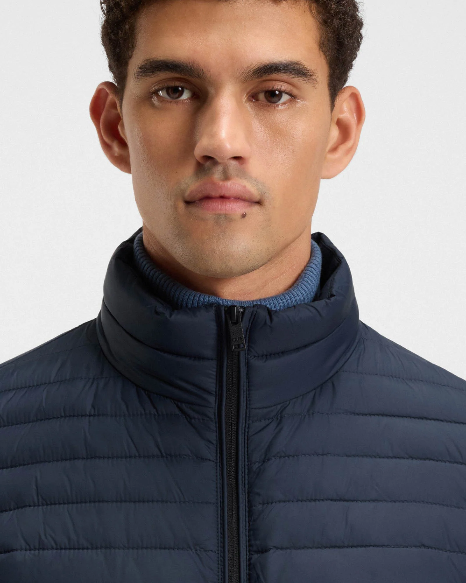BOSS Orange Oden 2 Mens Jacket - Dark Blue 404 - Image 4