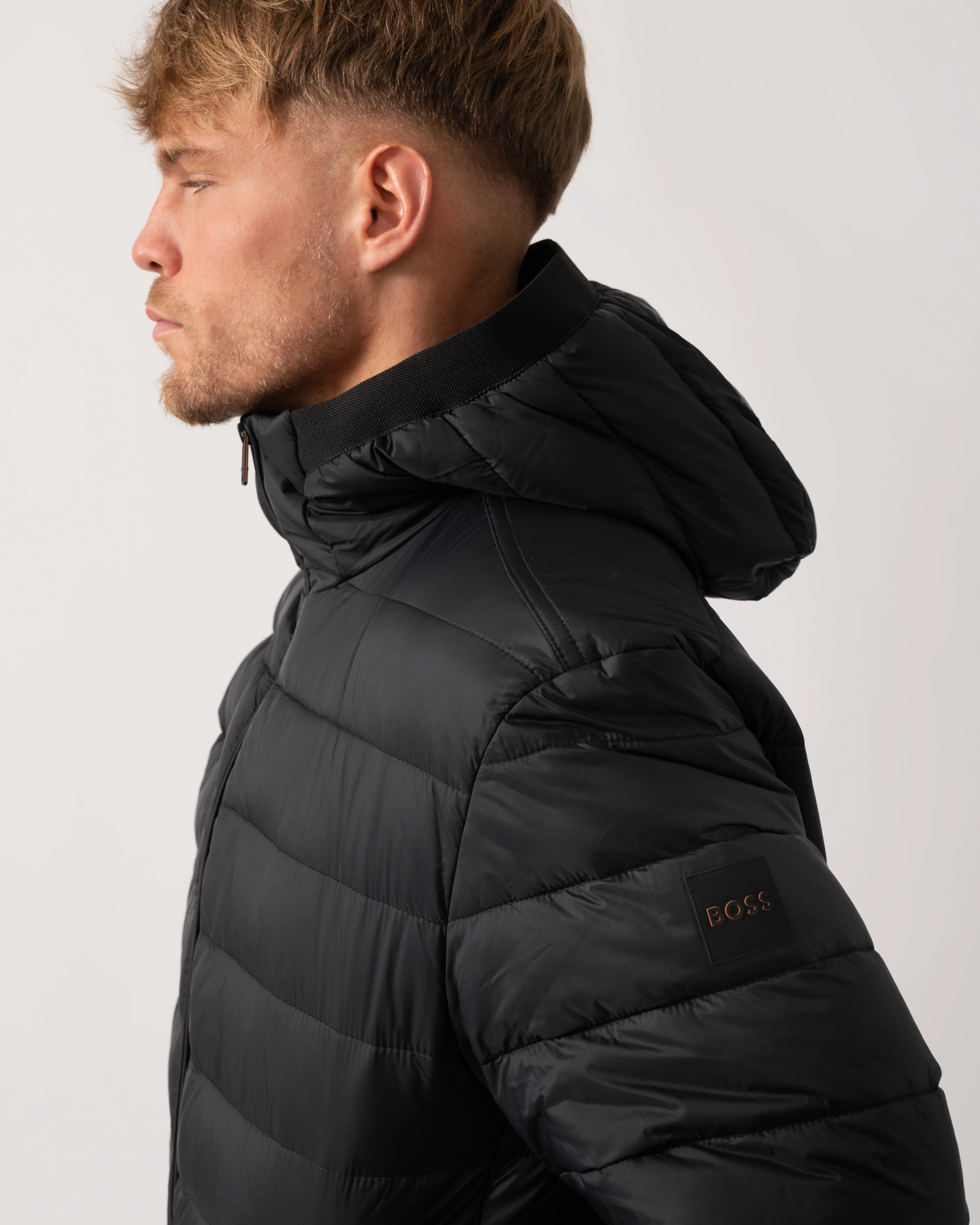 BOSS Orange Odenis Mens Jacket - Black 001 - Image 3