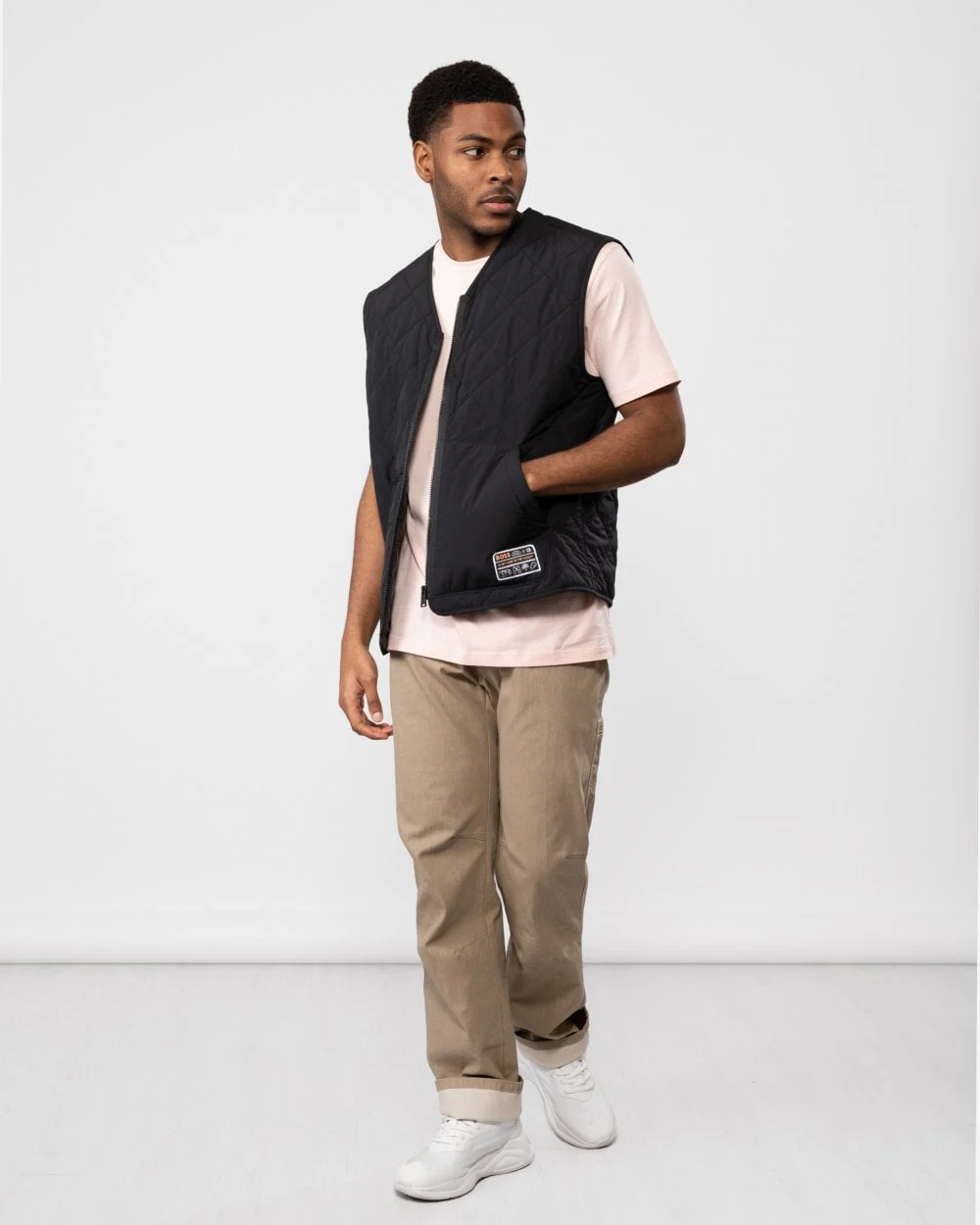 BOSS Orange Okella Mens Quilted Gilet - Image 3