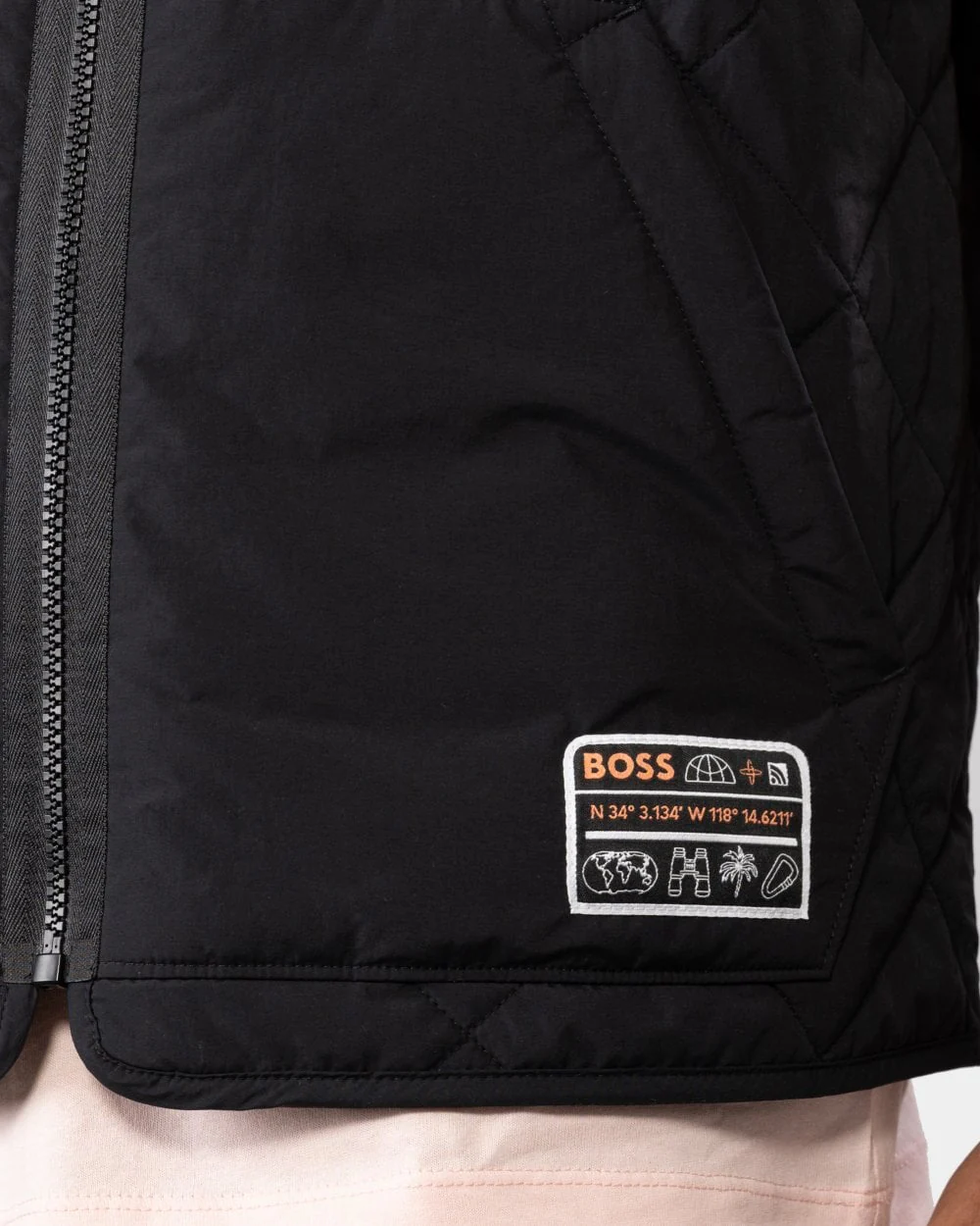BOSS Orange Okella Mens Quilted Gilet - Image 4