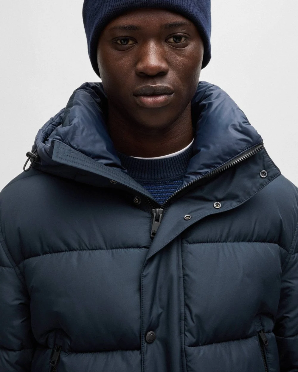 BOSS Orange Omaris Mens Hooded Puffer Jacket - Image 2