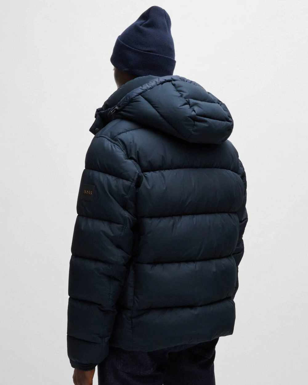 BOSS Orange Omaris Mens Hooded Puffer Jacket - Image 5