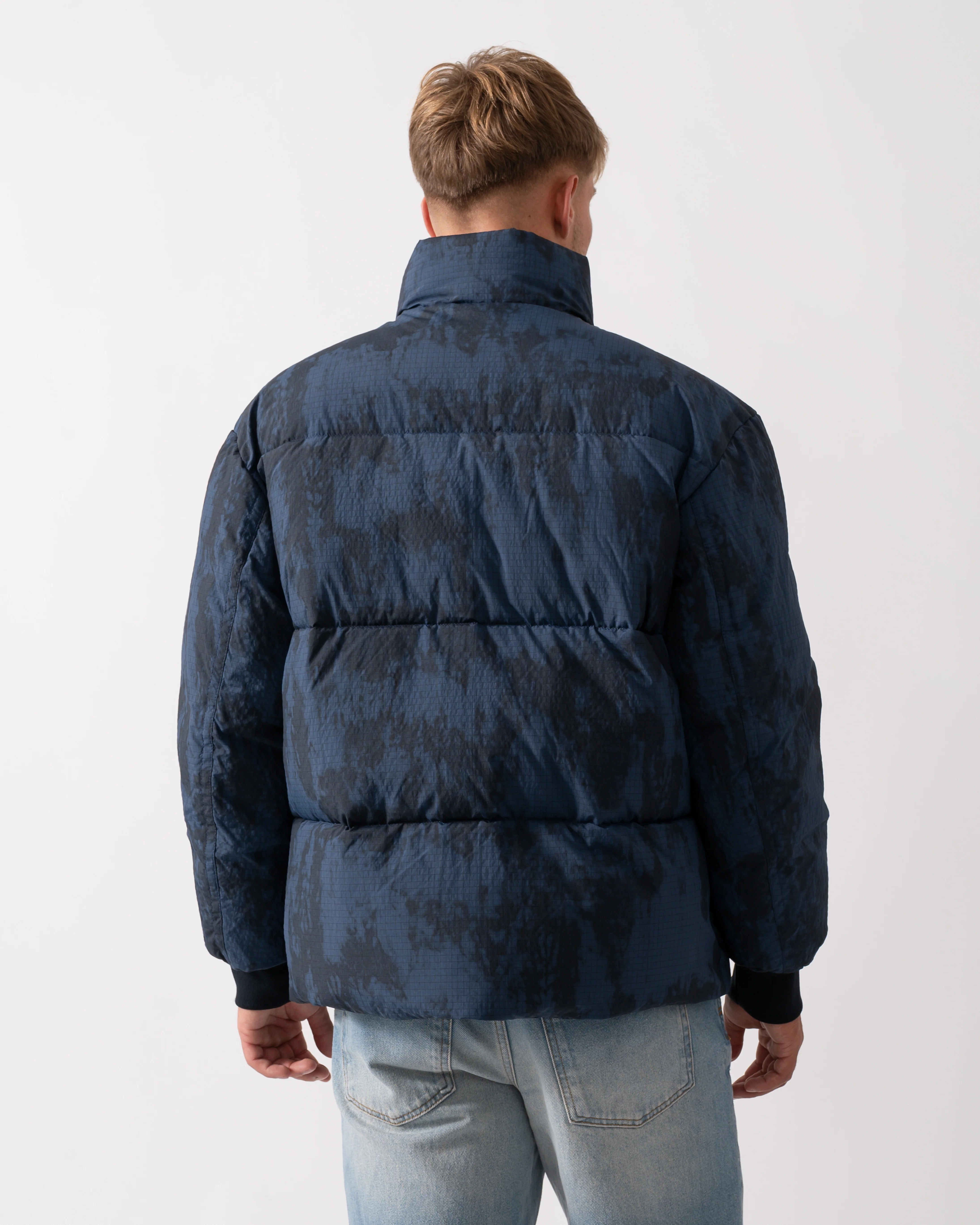 BOSS Orange Oshin Mens Jacket - Dark Blue 404 - Image 5