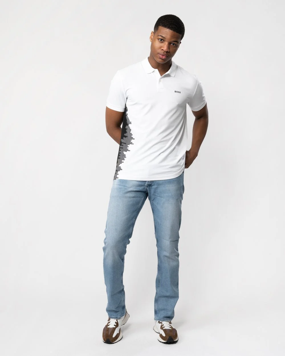 BOSS Orange Paddy 4 Mens Short Sleeve Polo Shirt - Image 3
