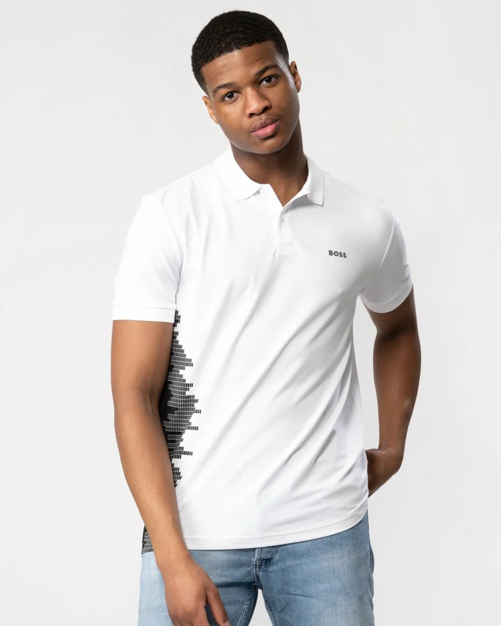 BOSS Orange Paddy 4 Mens Short Sleeve Polo Shirt - Image 4