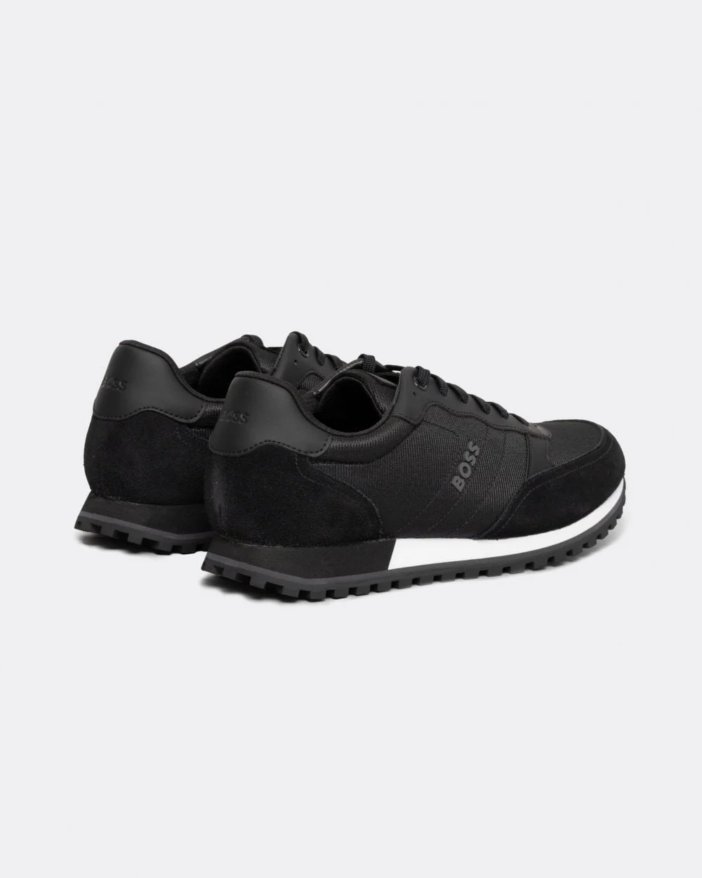 BOSS Orange Parkour L Mens Running Style Trainers In Mixed Materials With Logo Details NOS - Black 001 - Image 6