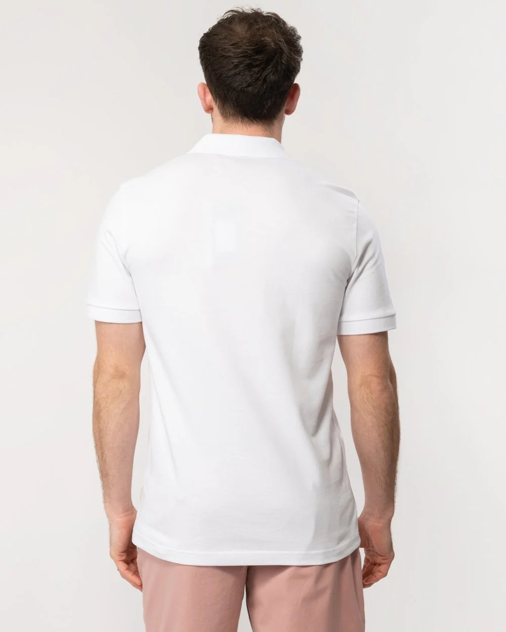 BOSS Orange Passenger Mens Stretch-Cotton Slim-Fit Polo Shirt with Logo Patch NOS - White 100 - Image 4
