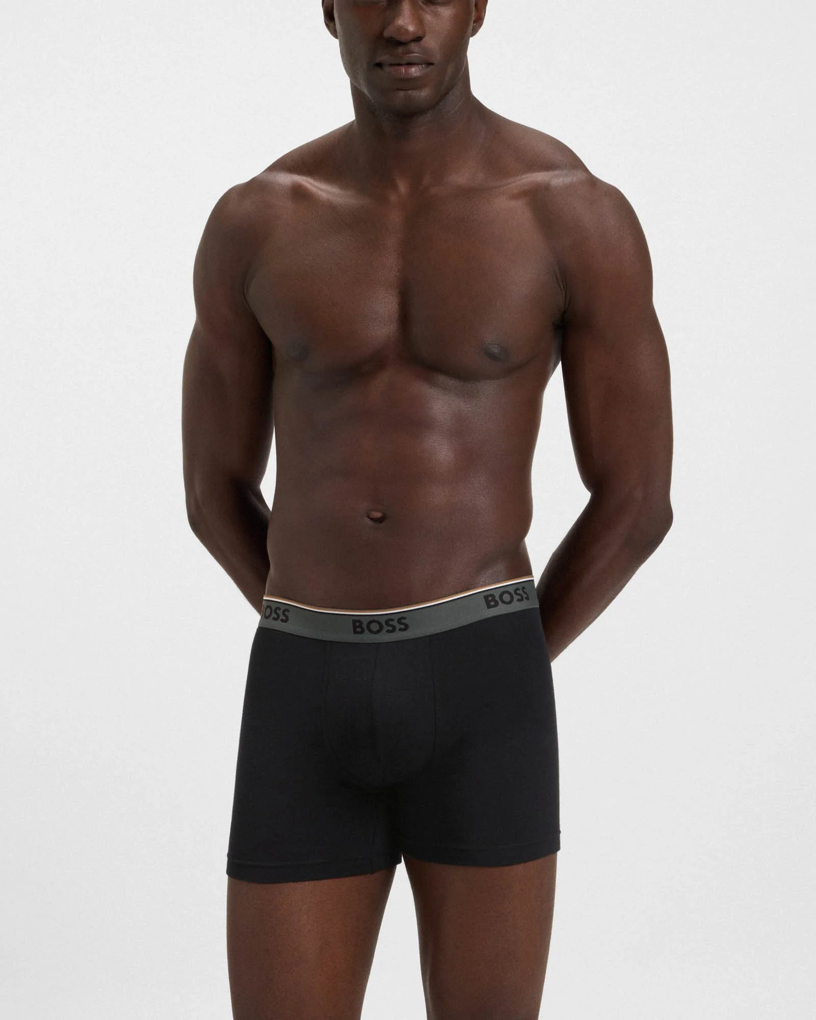 BOSS Orange Power 3-Pack Mens Boxer Briefs - Open Miscellaneous 968 - Image 3