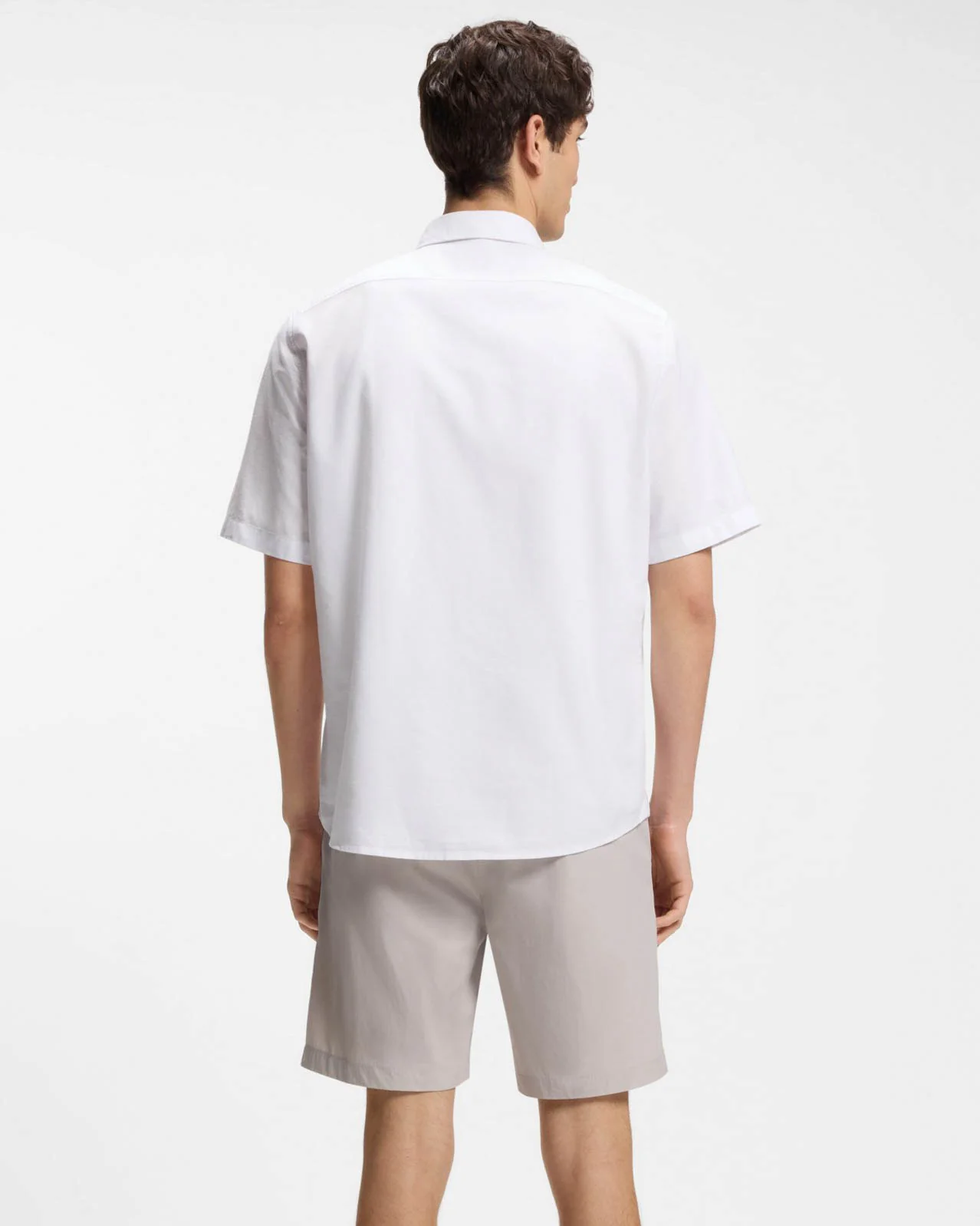 BOSS Orange Rash 2 Mens Short Sleeve Shirt - White 100 - Image 4