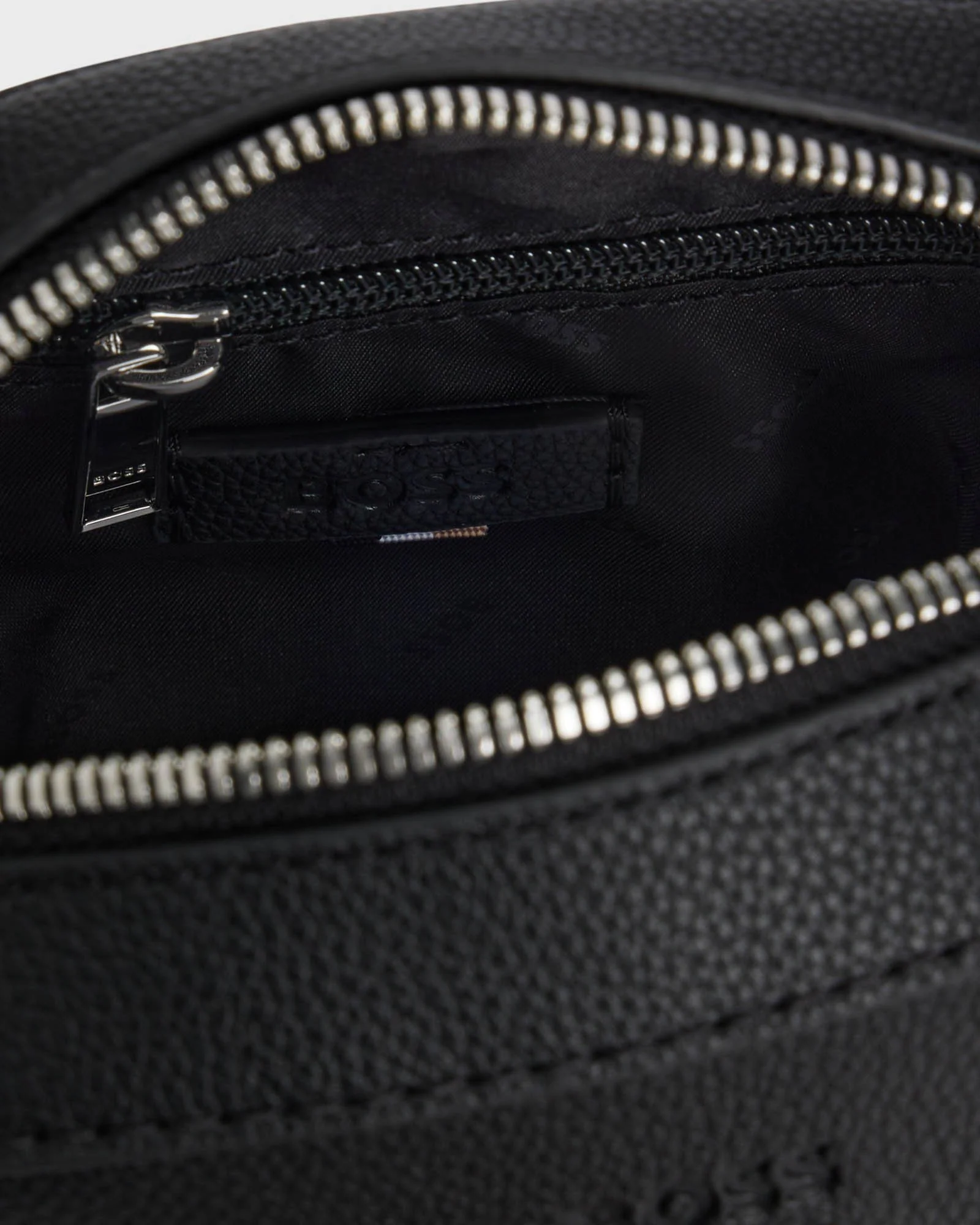BOSS Orange Ray Mens Reporter Bag with Embossed Logo - Black 001 - Image 5