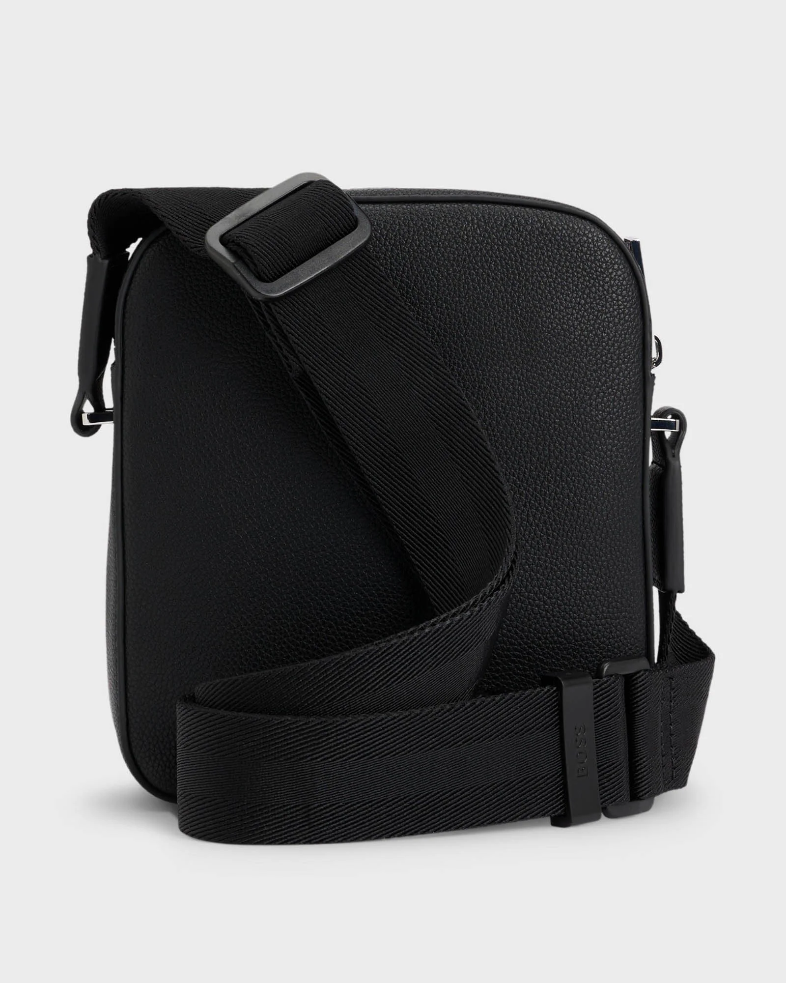 BOSS Orange Ray Mens Reporter Bag with Embossed Logo - Black 001 - Image 7