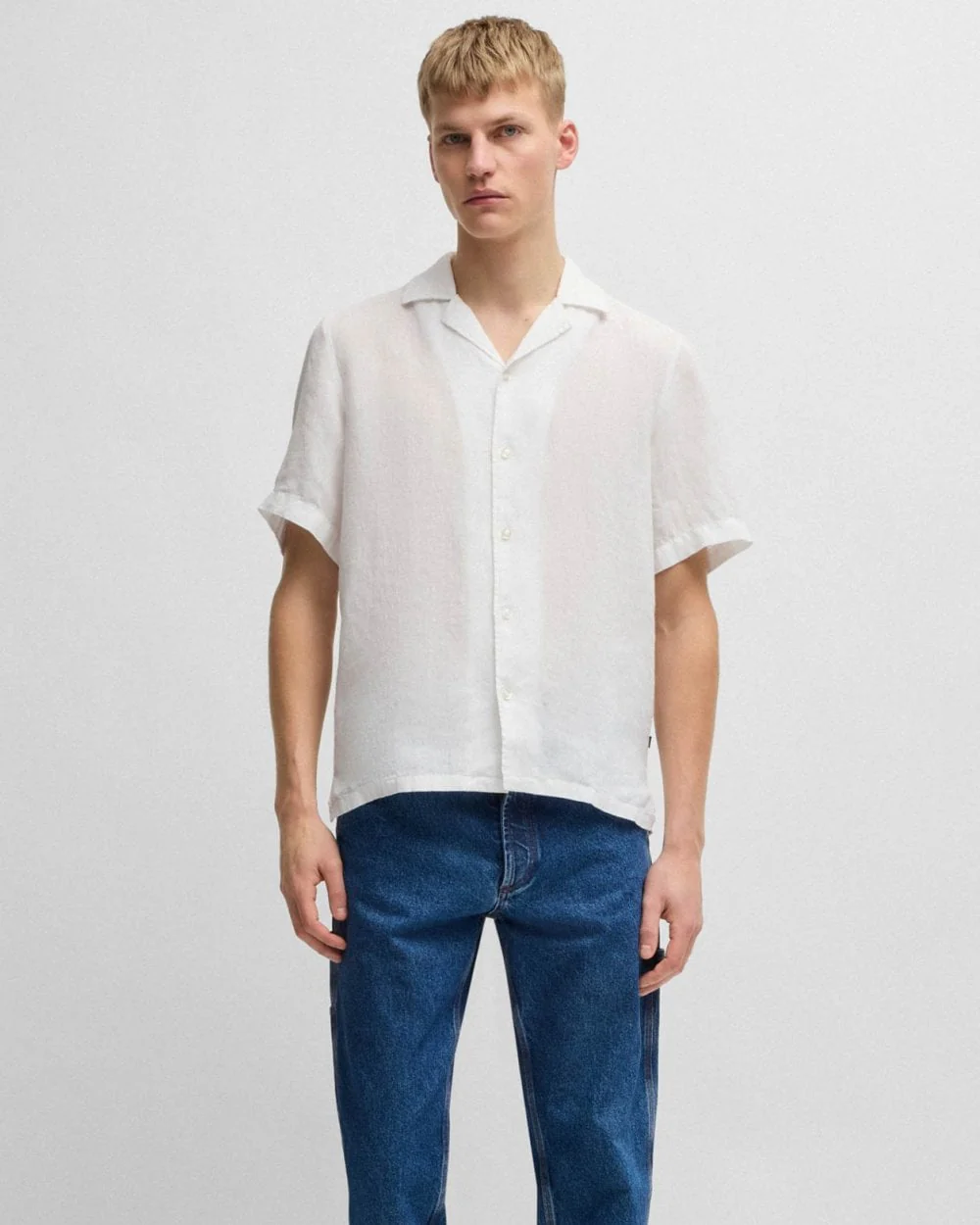 BOSS Orange Rayer Mens Short Sleeve Shirt 50546244 - Image 3