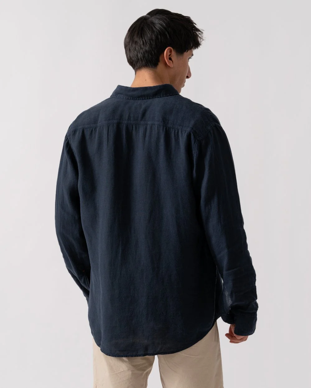 BOSS Orange Relegant 6 Mens Long Sleeve Shirt 50537381 - Dark Blue 404 - Image 3