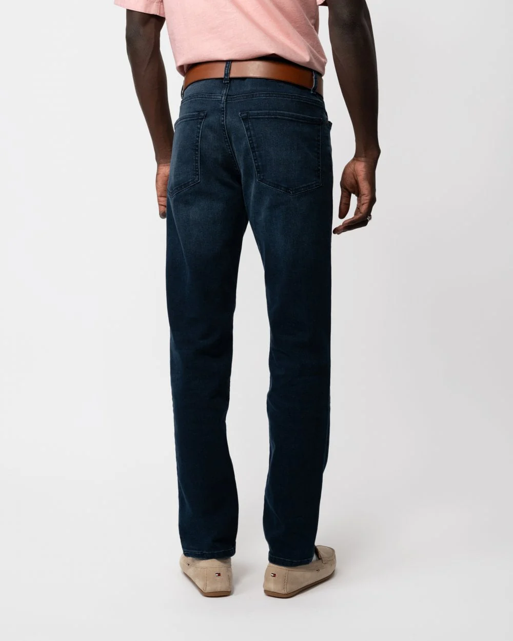 BOSS Orange Re.Maine BC Mens Regular Fit Jeans in Navy Super-Stretch Denim - Image 3