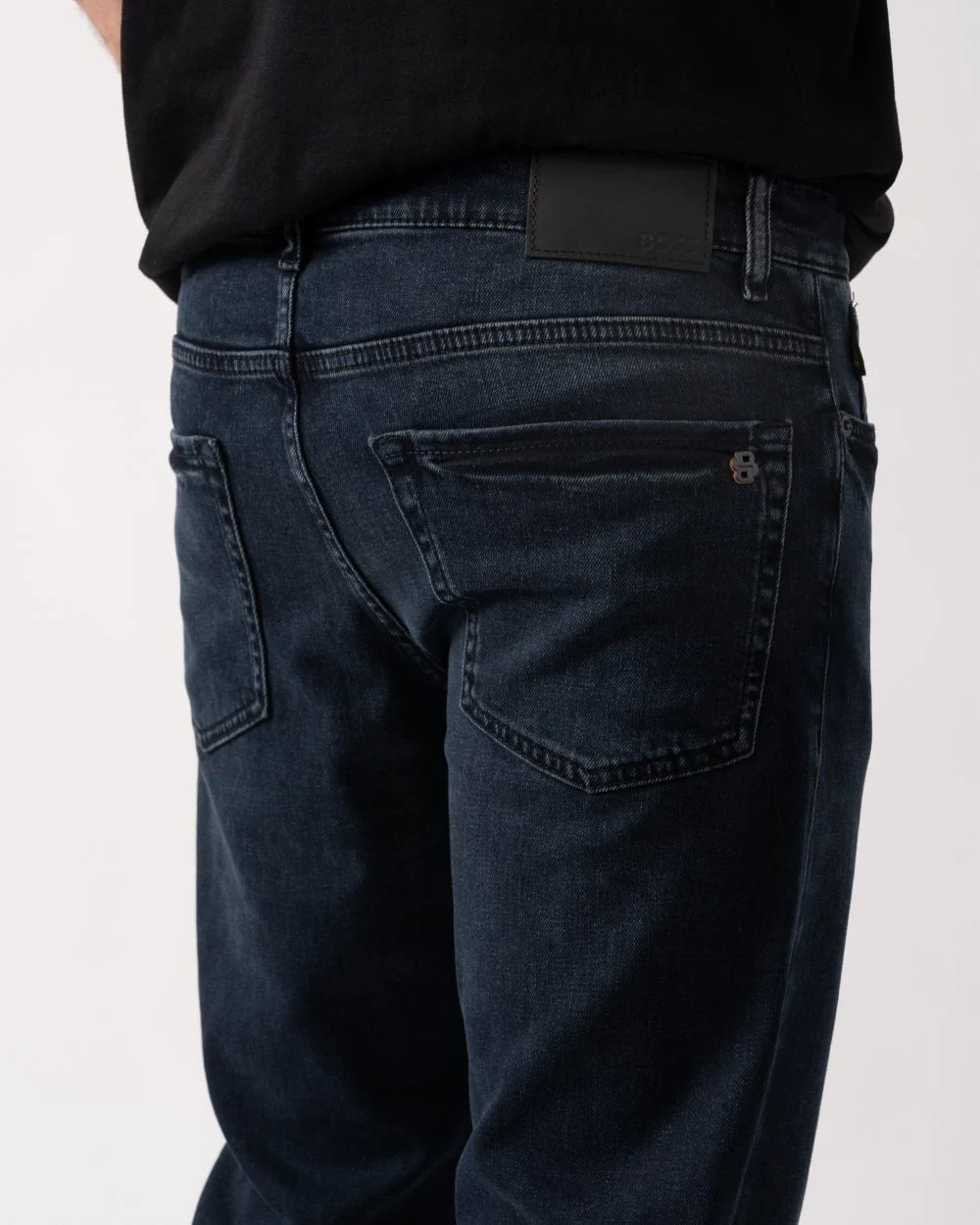BOSS Orange RE.MAINE BO Mens Dark Blue Jeans 50532541 - Image 4
