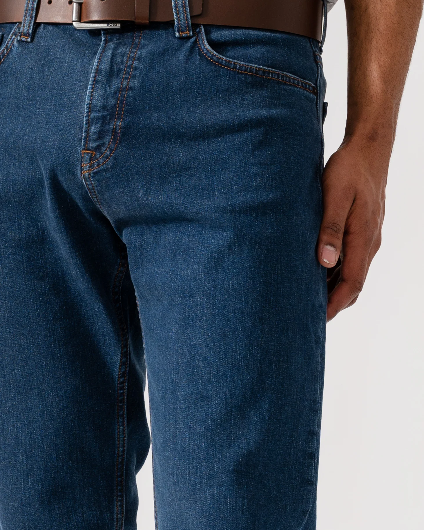 BOSS Orange Mens ReMaine Jeans - Dark Blue 409 - Image 3