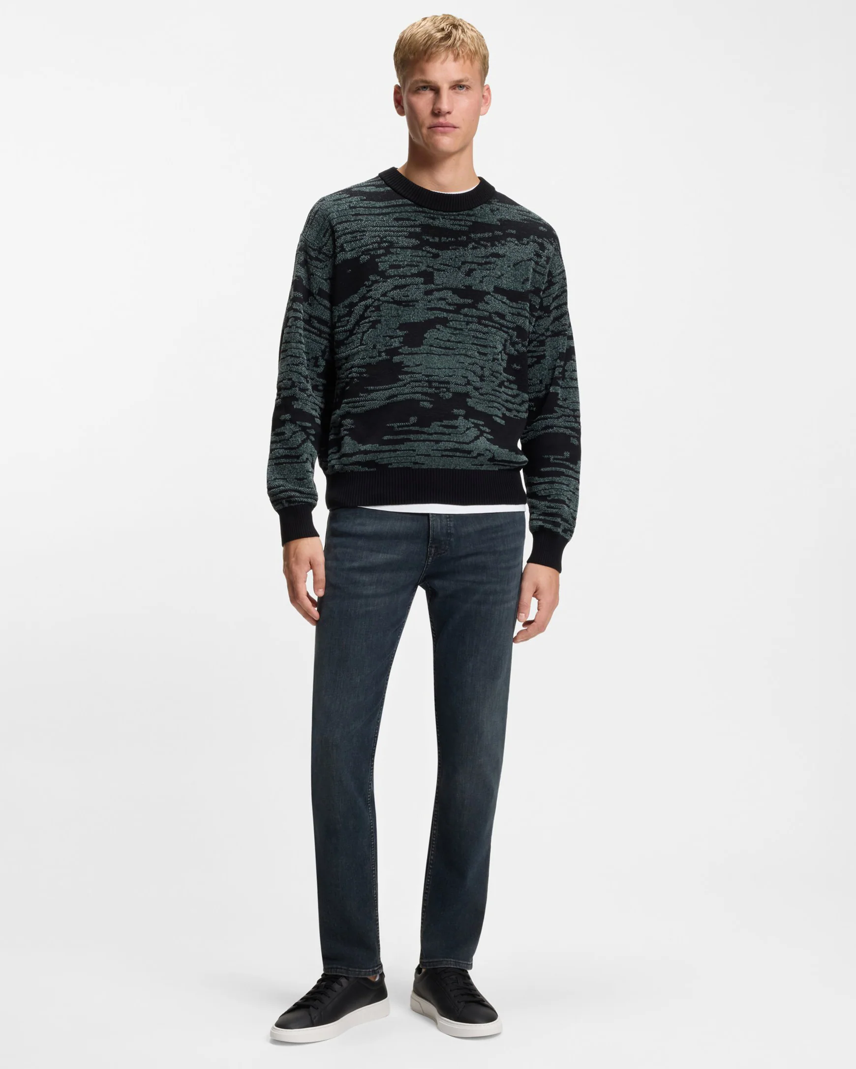 BOSS Orange ReMaine Mens Jeans 50555289 - Dark Blue 408 - Image 2