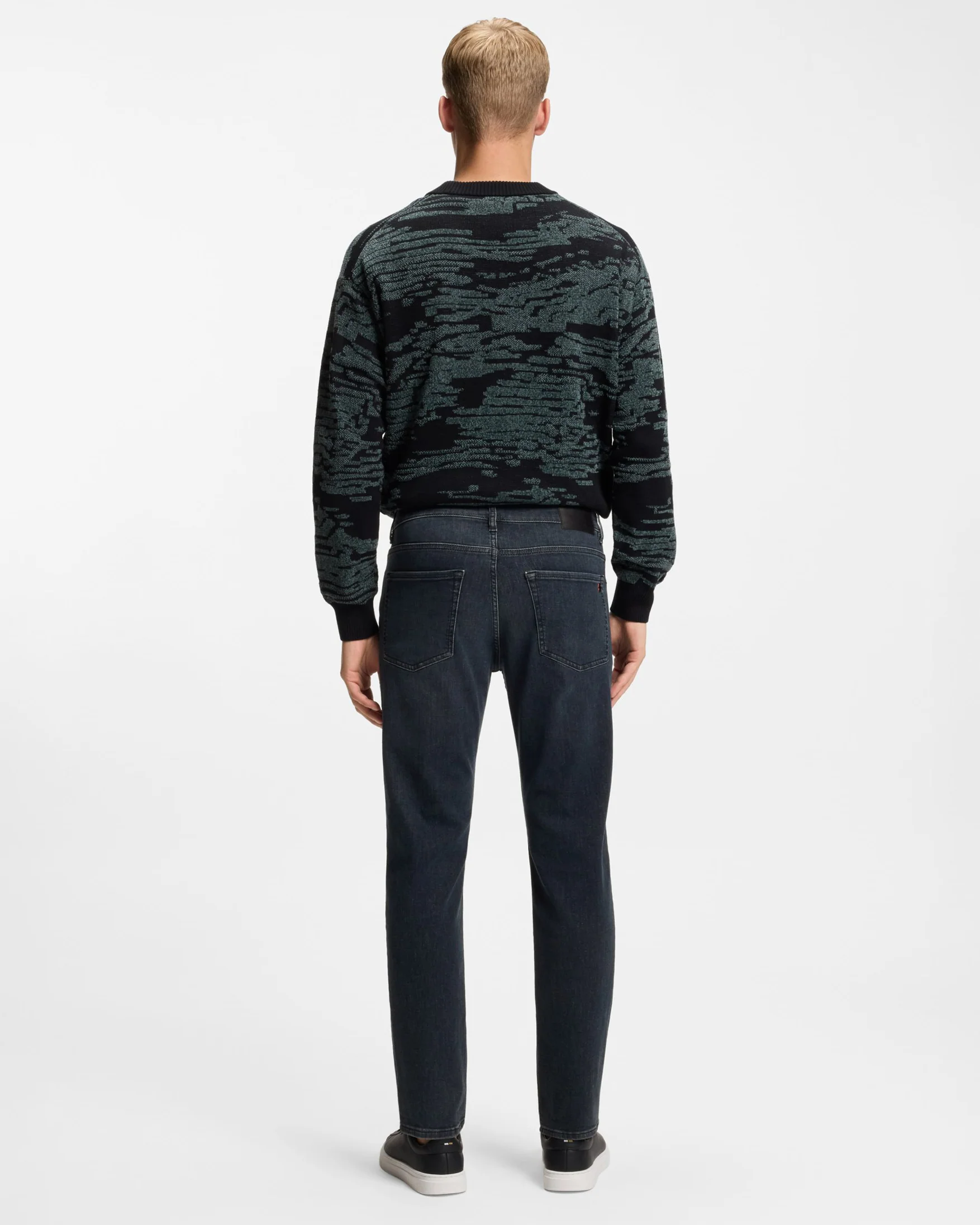 BOSS Orange ReMaine Mens Jeans 50555289 - Dark Blue 408 - Image 3