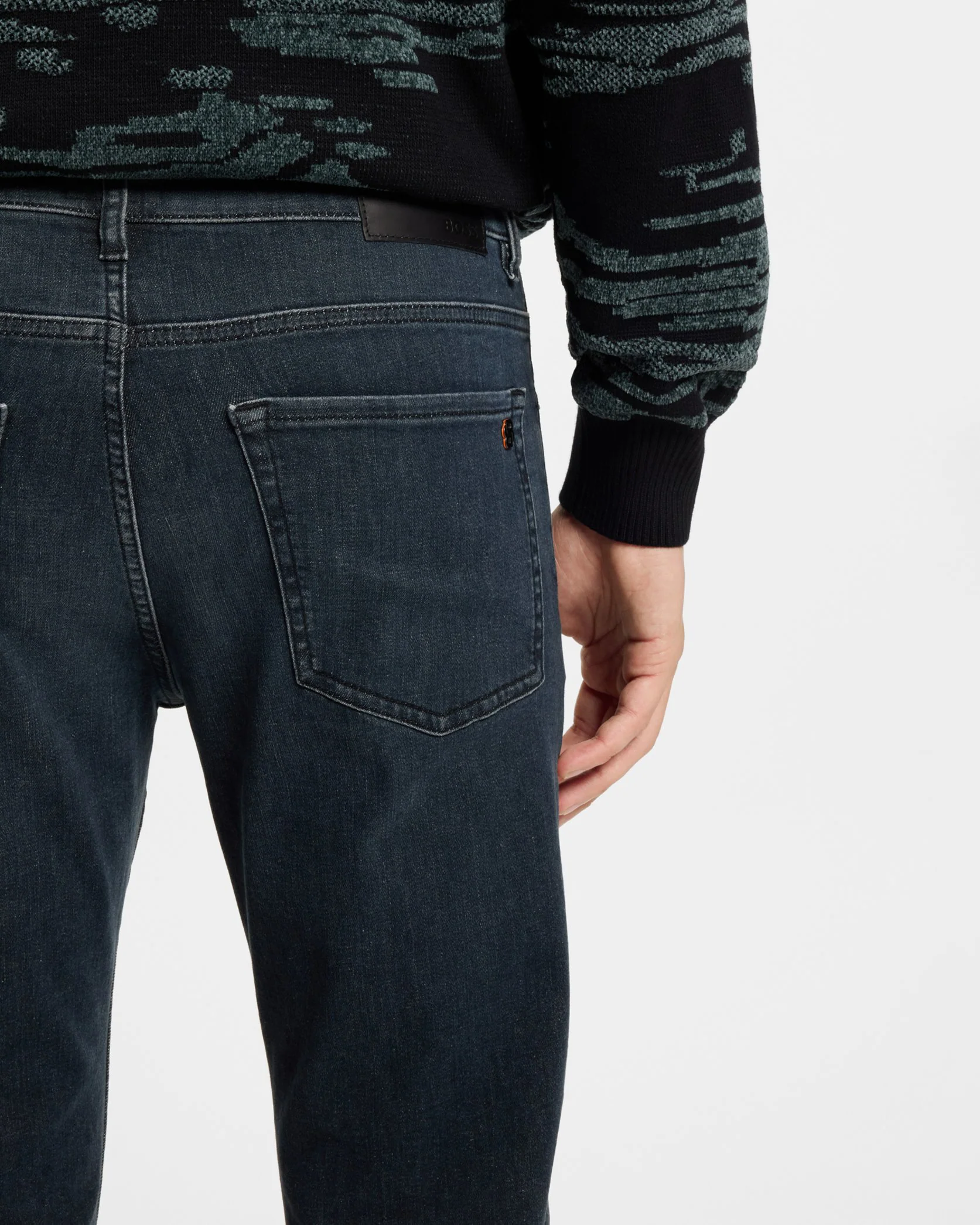 BOSS Orange ReMaine Mens Jeans 50555289 - Dark Blue 408 - Image 4